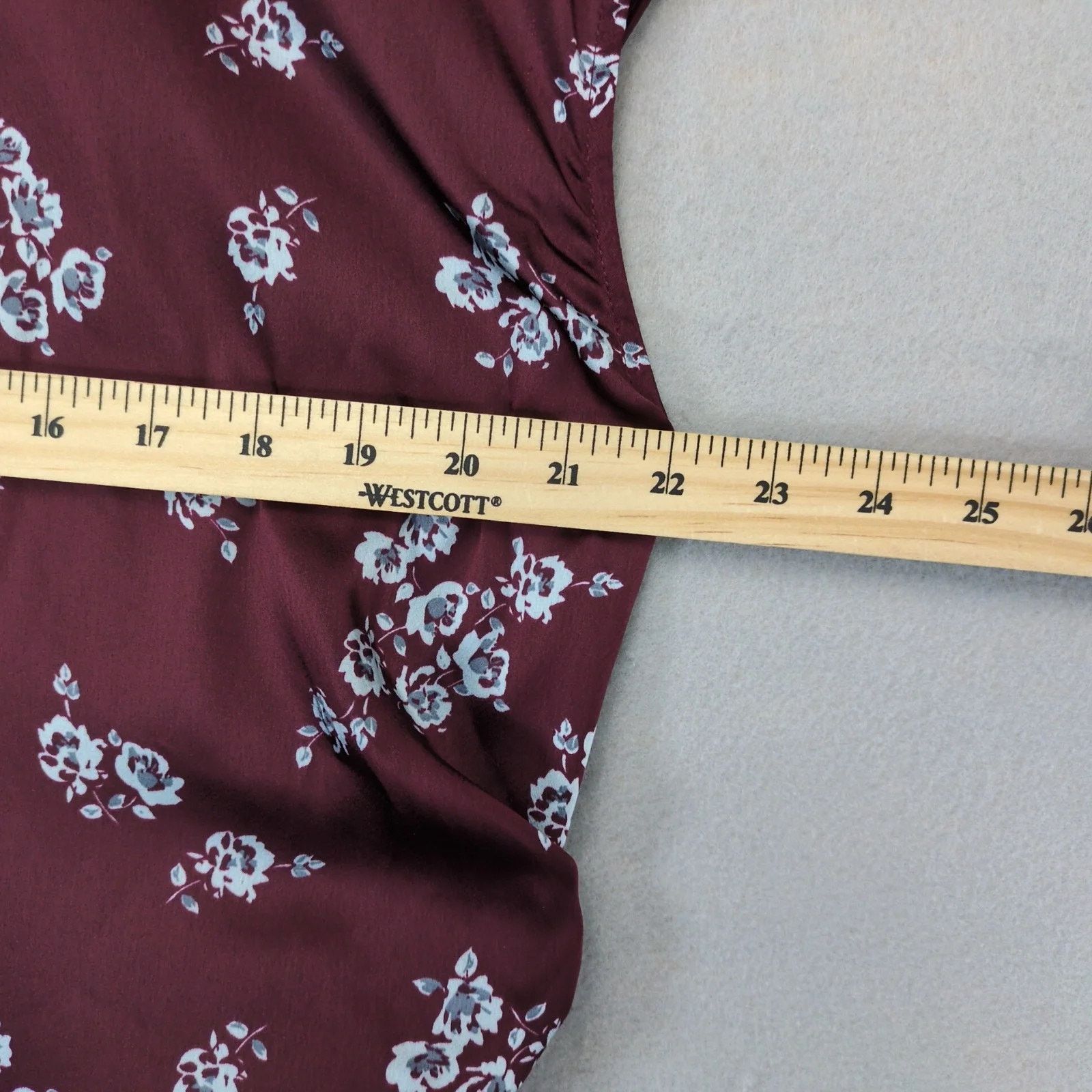 Other NWT A New Day Purple Blue Floral Satin Midi Dress XXL Size XXL / US 16-18 / IT 52-54 - 8 Thumbnail