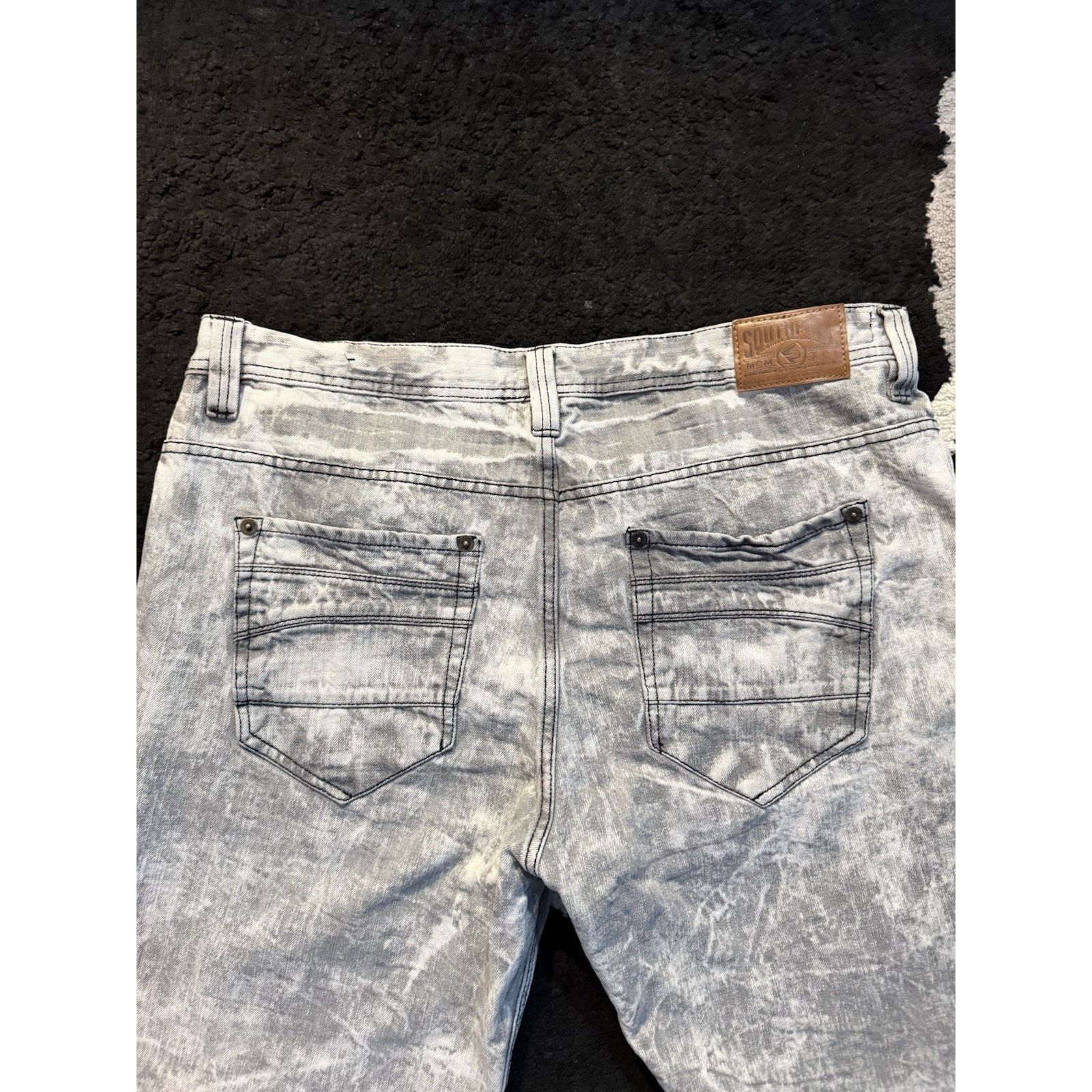 Southpole Southpole Acid Wash Jean Shorts Men 40 Y2K Baggy Distressed Size US 40 / EU 56 - 2 Thumbnail