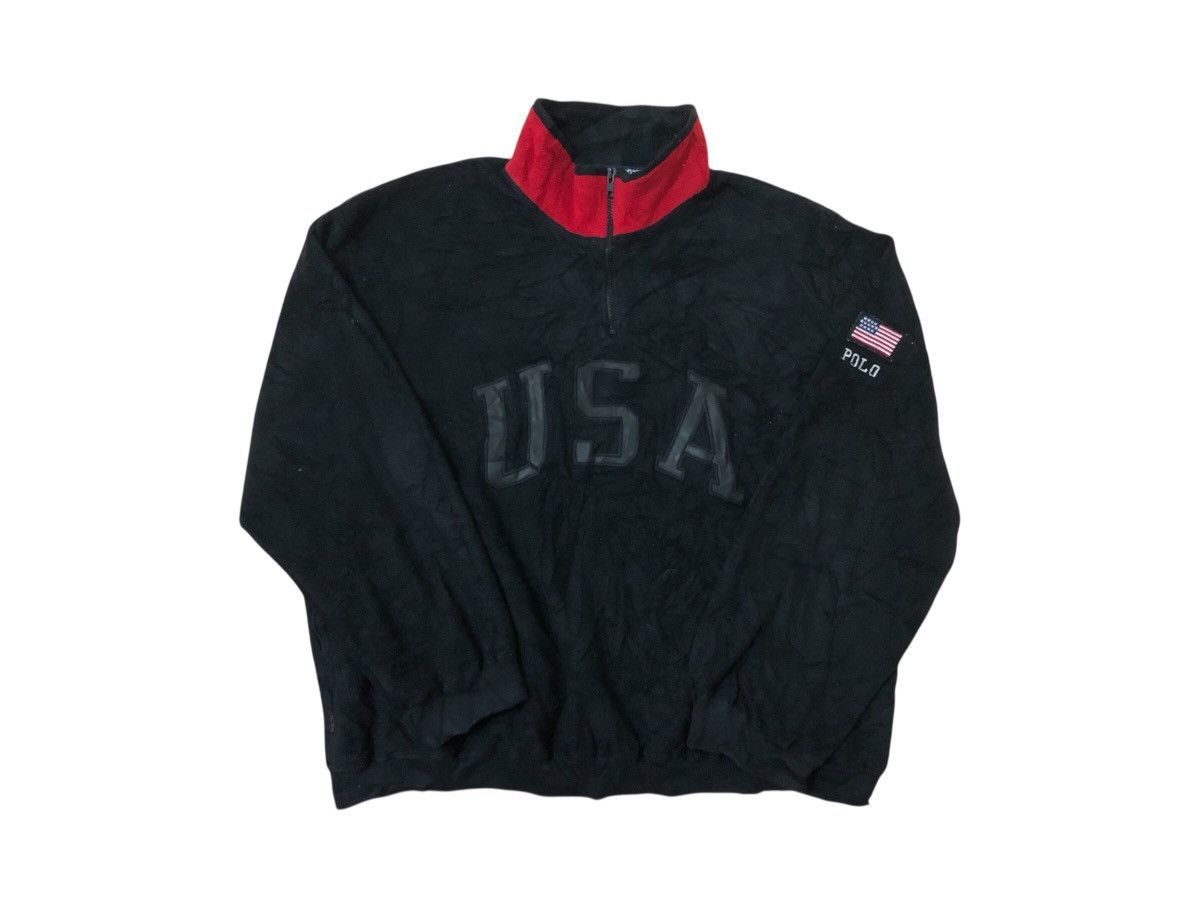 Polo Ralph Lauren Vintage Polo Ralph Lauren Fleece Polo USA Size US XL / EU 56 / 4 - 1 Thumbnail