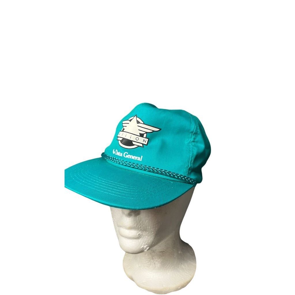 Other Vintage Teal 1980’s AviiON Data General snapback Cap Size ONE SIZE - 4 Thumbnail