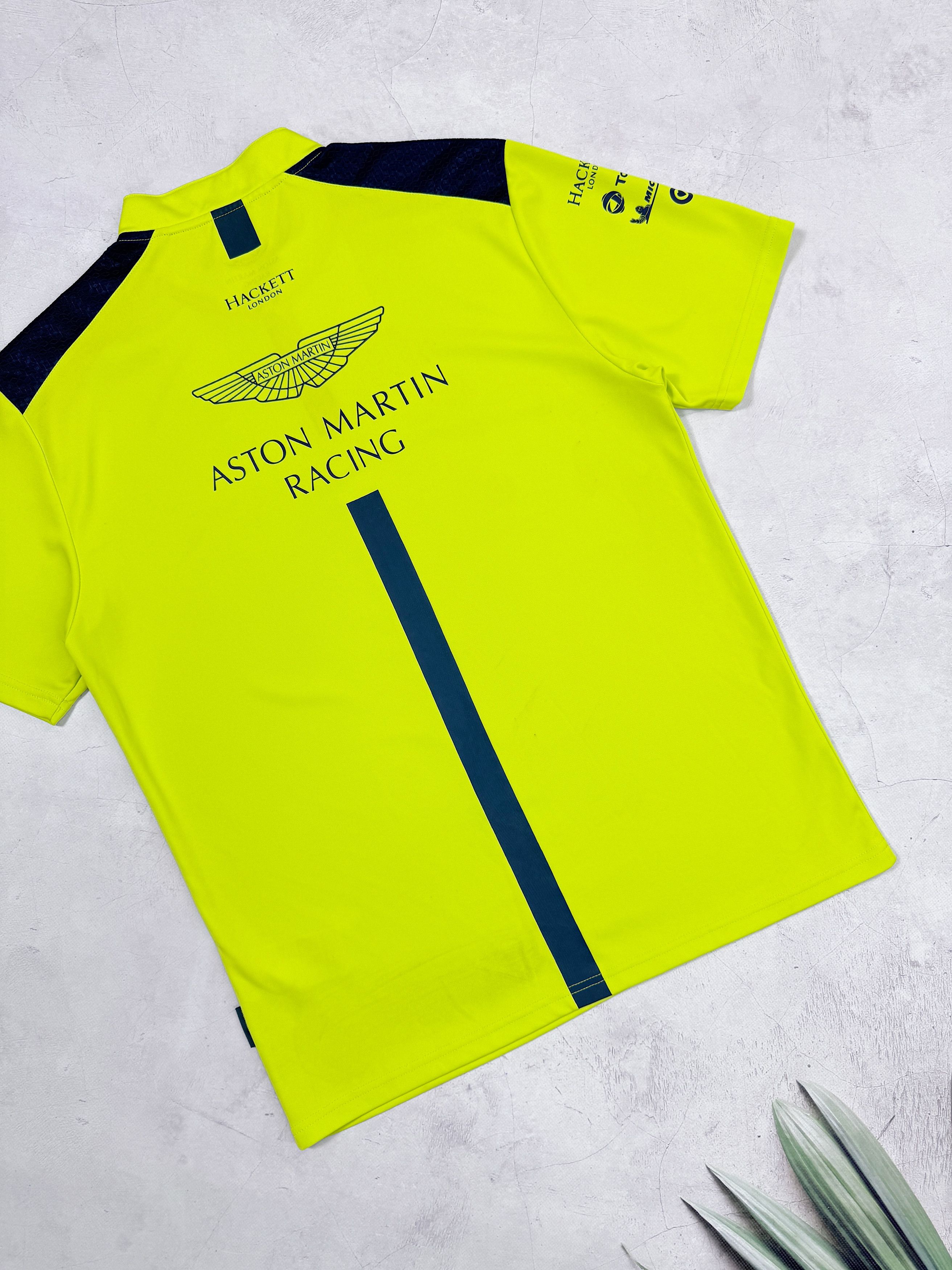 Hackett Aston Martin Racing F1 Team Polo T-Shirt by Hacket London Size US L / EU 52-54 / 3 - 16 Thumbnail