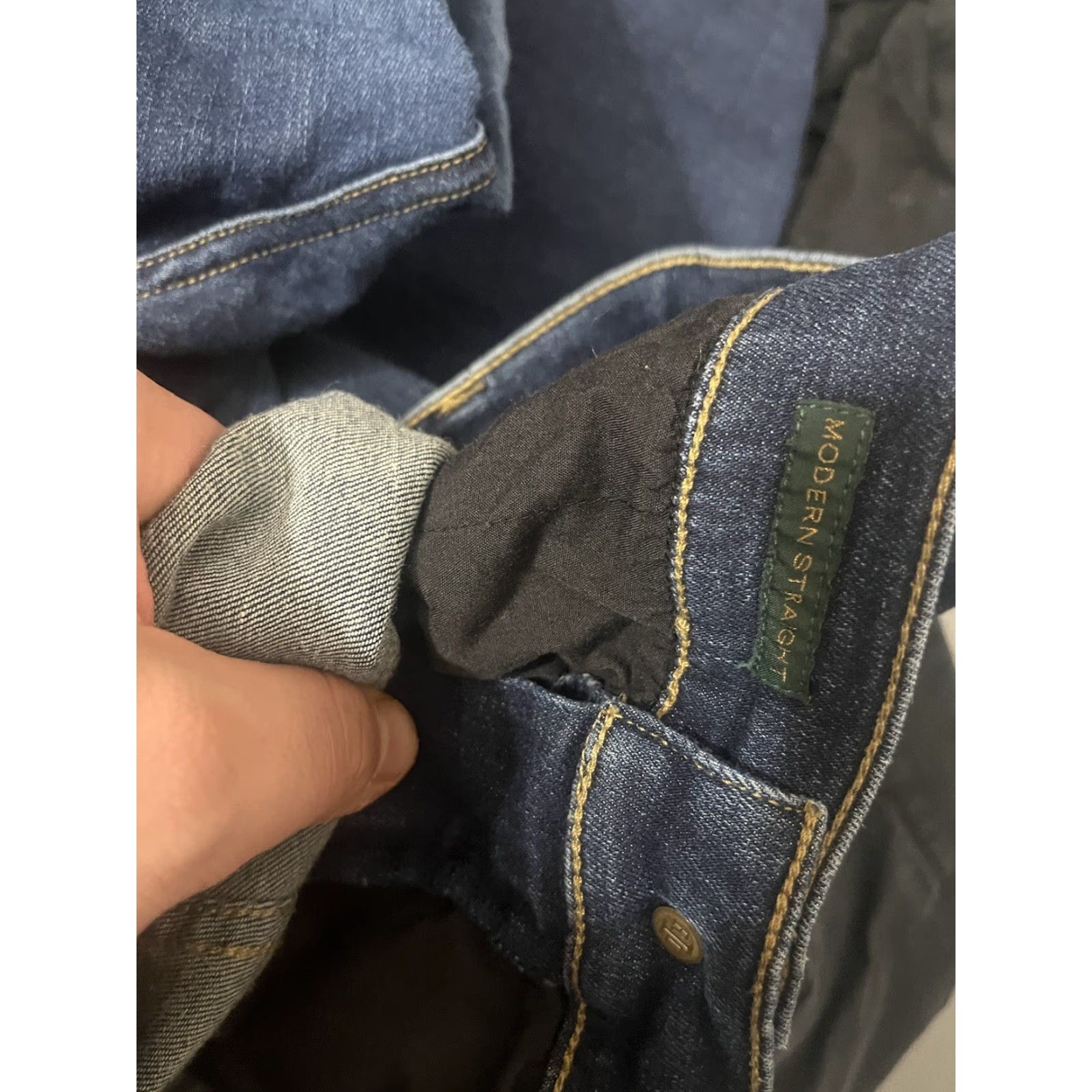 Ralph Lauren VINTAGE Lauren Ralph Lauren Jeans Women's Dark Wash 20W Plus Modern Straight Boyfriend Blue Size 42" / US 20 - 8 Thumbnail