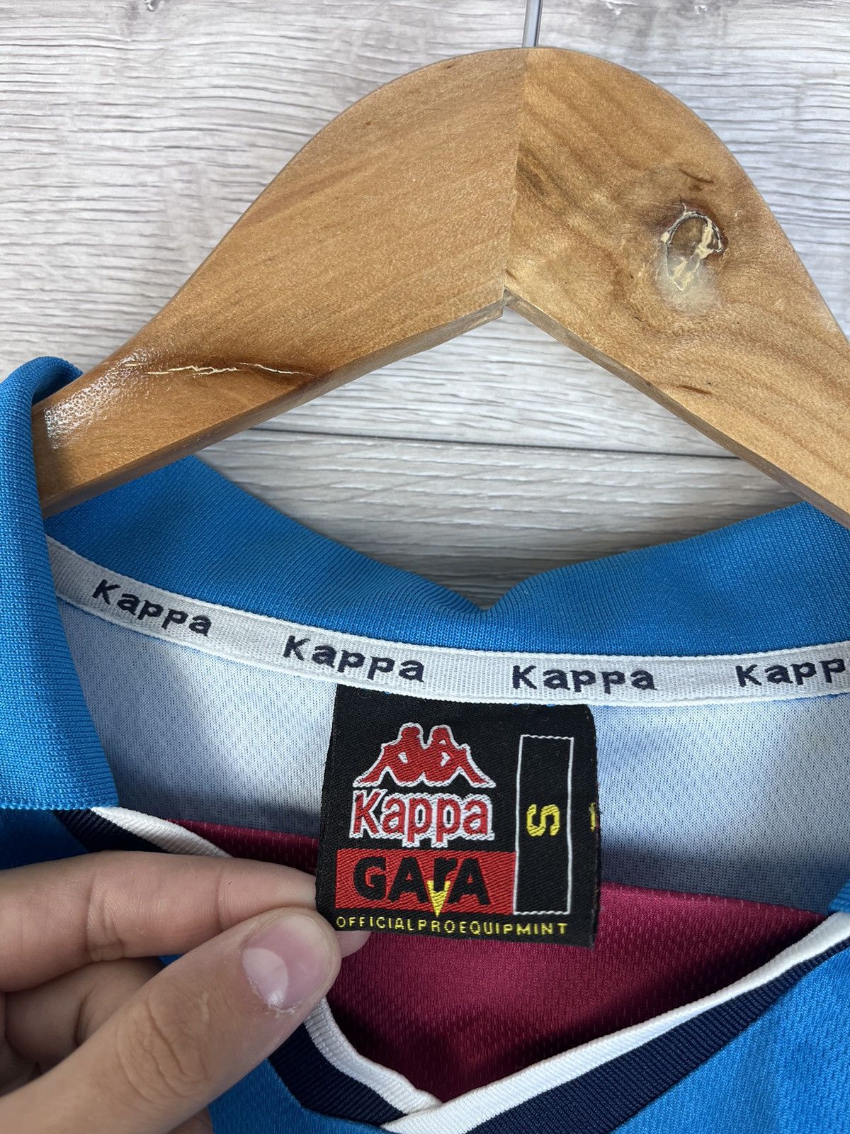 Kappa Vintage football T-shirt Kappa FC Manchester City size S Size US S / EU 44-46 / 1 - 9 Thumbnail