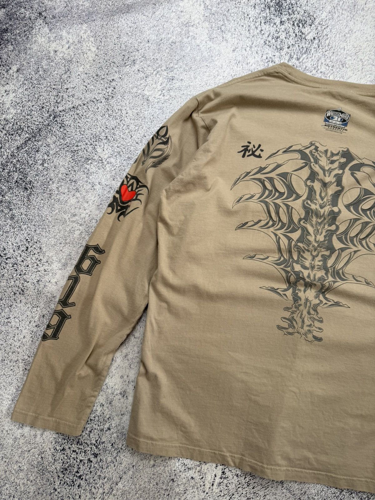 WWE Vintage 2004 Rey Mysterio WWE Skeleton 619 Longsleeve Size US XL / EU 56 / 4 - 19 Thumbnail
