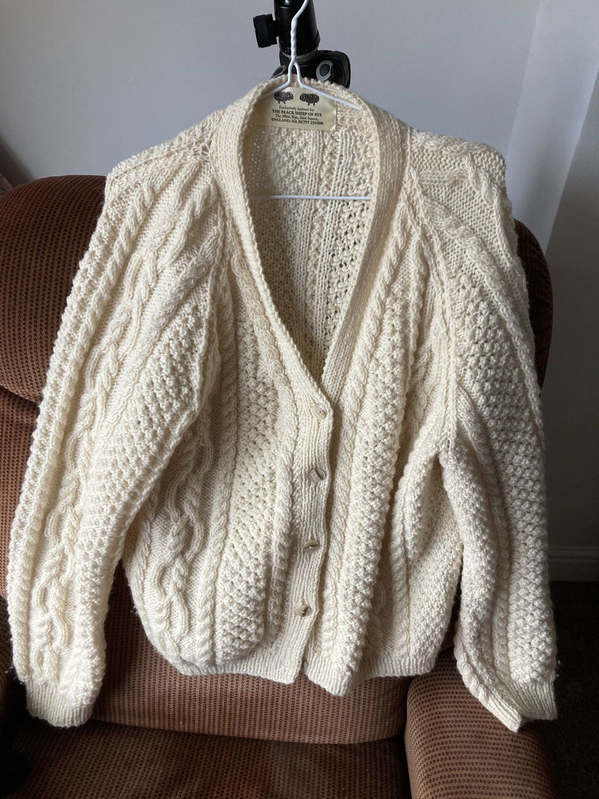 Black Sheep British Wool Cardigan Size M / US 6-8 / IT 42-44 - 2 Thumbnail