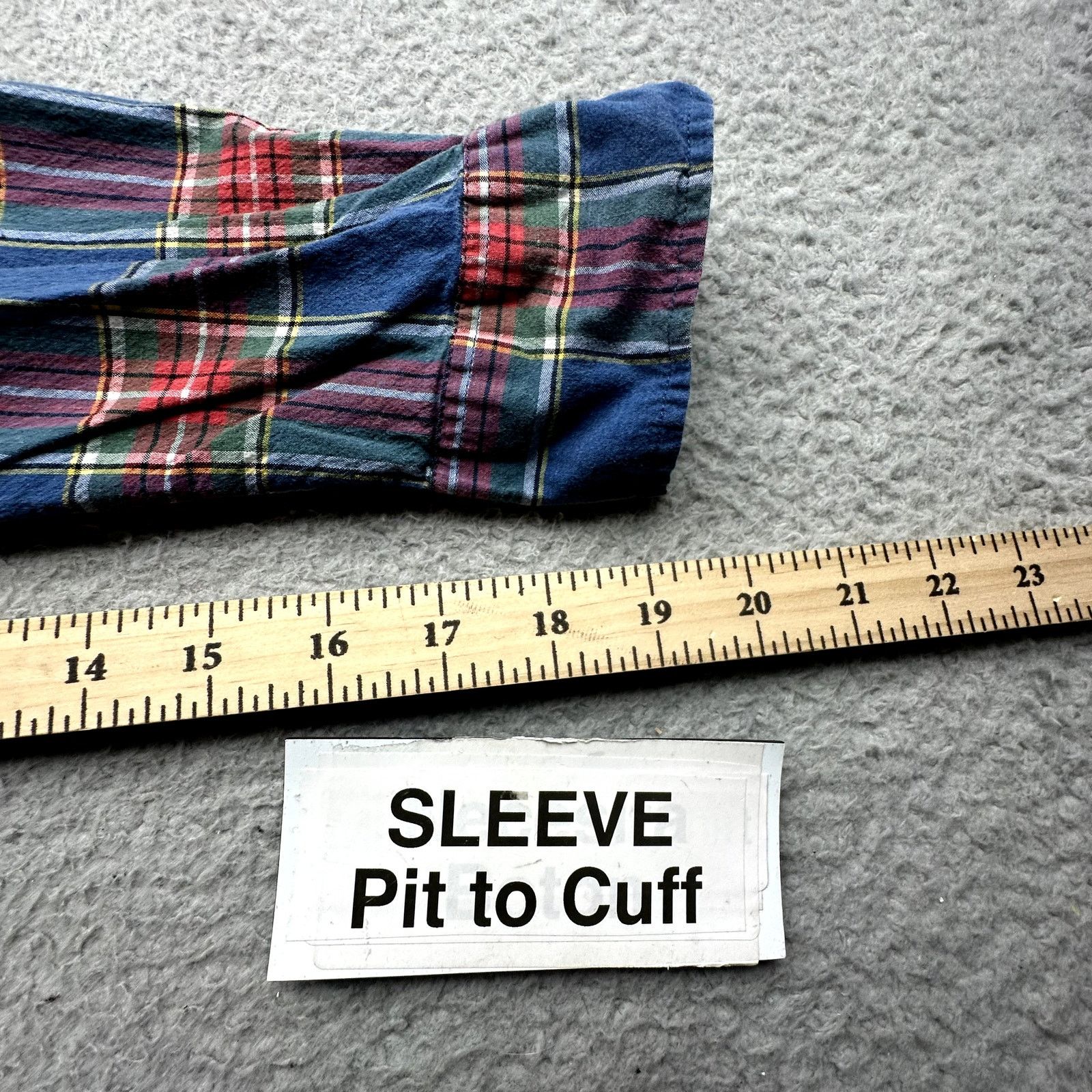 J.Crew J Crew Stretch Secret Wash Poplin Plaid Shirt Men M Red Blue Size US M / EU 48-50 / 2 - 6 Thumbnail