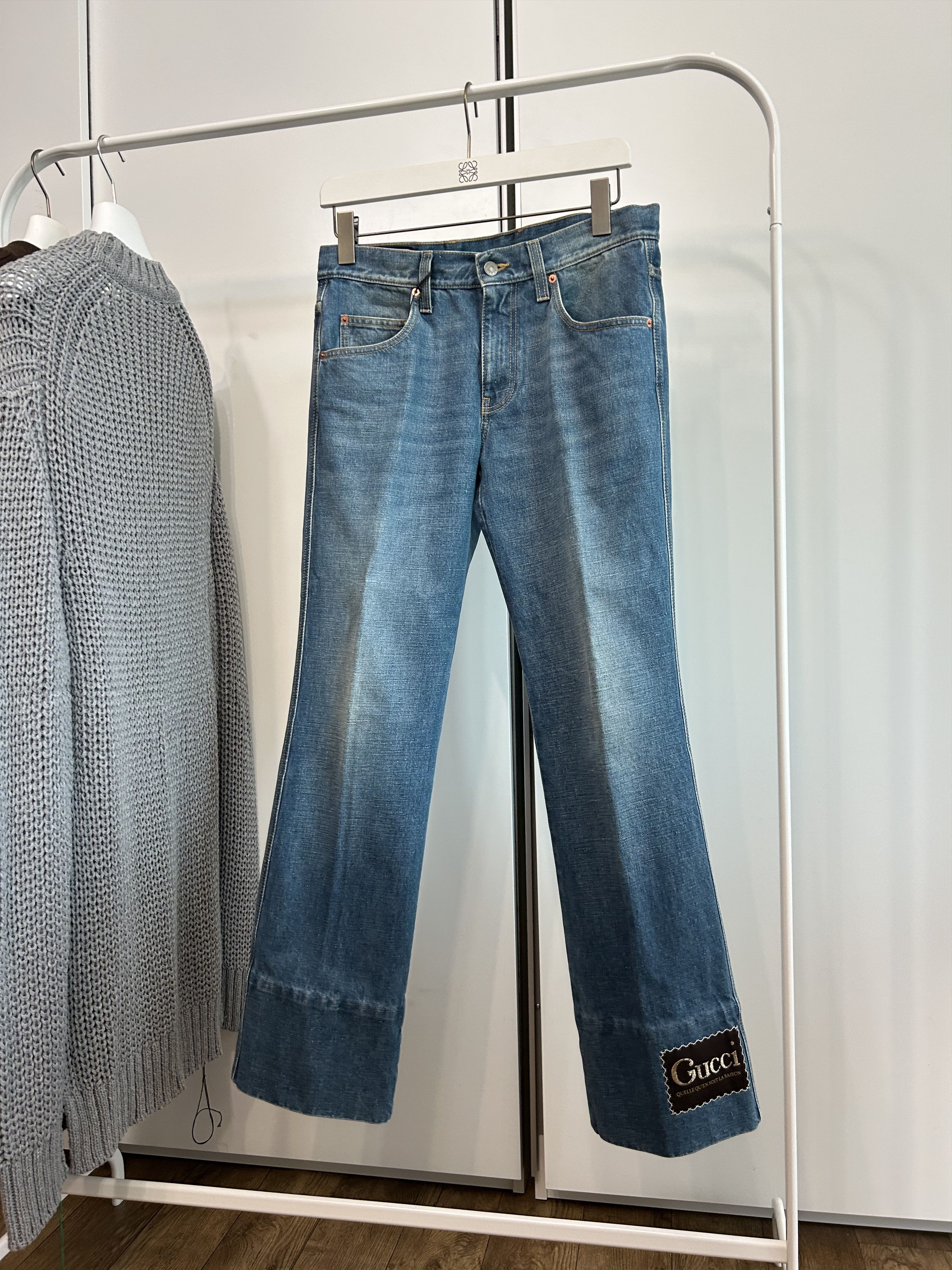 Gucci GUCCI Washed Flared Denim Size US 33 - 1 Thumbnail