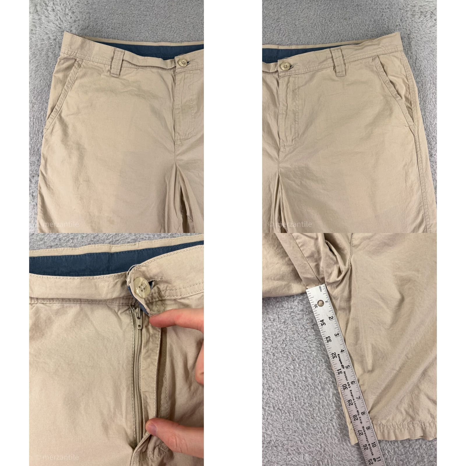 Vintage Columbia Shorts Mens 38 Beige Khaki Cotton Blend Twill Casual Size US 38 / EU 54 - 8 Thumbnail