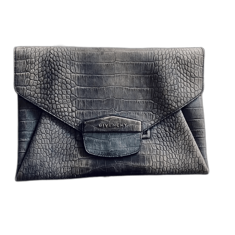 Givenchy Antigona Envelope Clutch Bag in Black, Men's