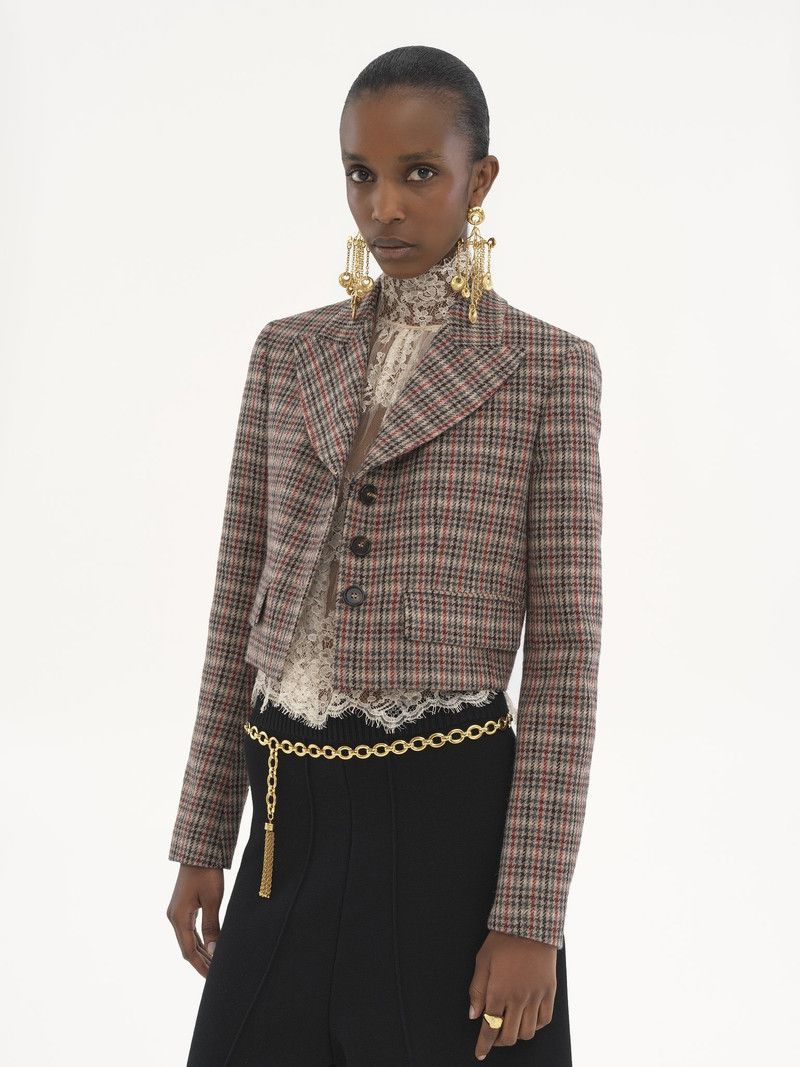 Chloe o1loc1c11125 Cropped Spencer Jacket in Multicolor Size M / US 6-8 / IT 42-44 - 3 Thumbnail