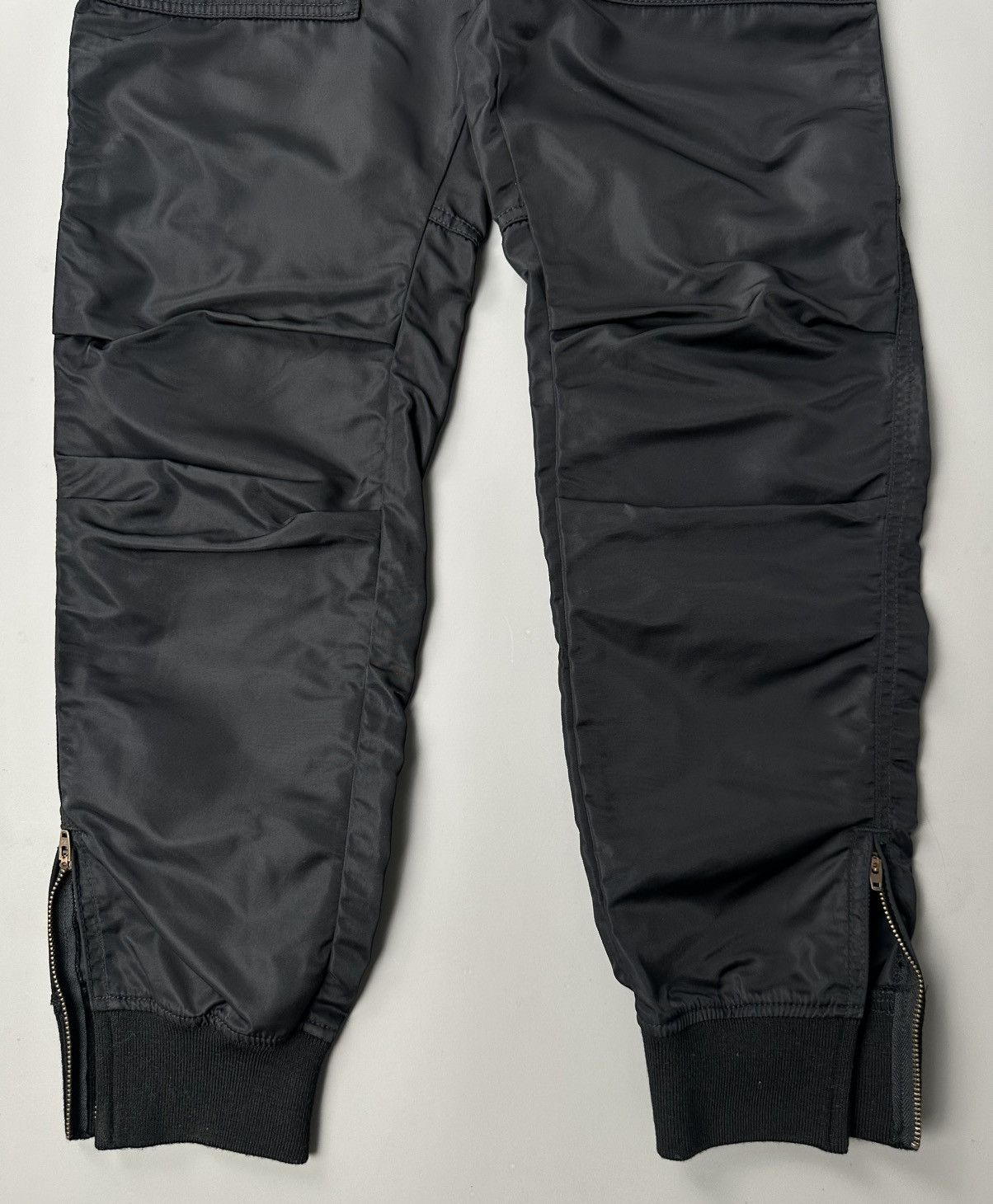 Hysteric Glamour Hysteric Glamour- Nylon Stretch - Ankle Zipper Pants Black Size US 28 / EU 44 - 3 Thumbnail