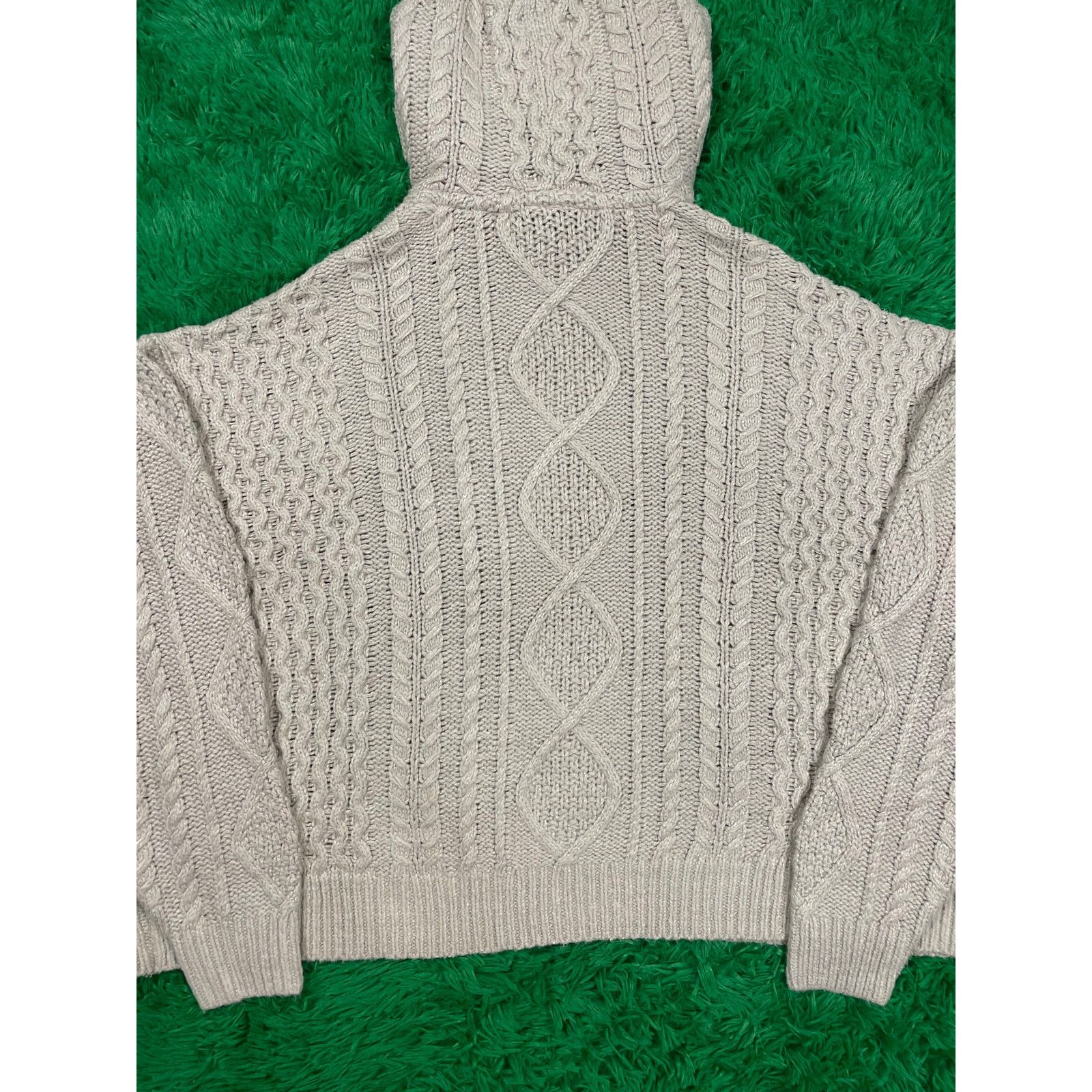 Essentials Essentials Knit Hoodie Silver Medium New Size US M / EU 48-50 / 2 - 2 Thumbnail
