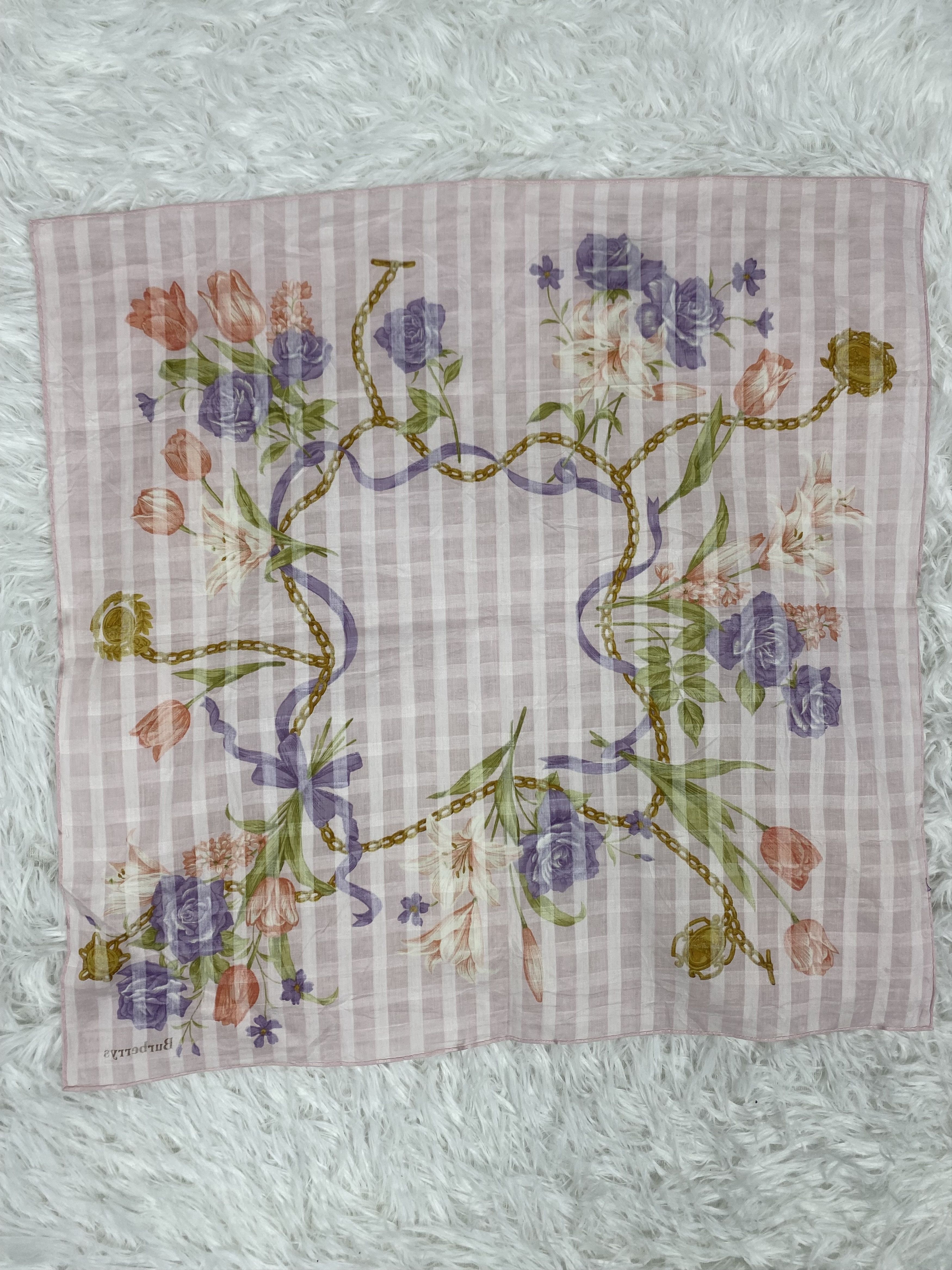 Burberry Vintage Burberry Handkerchief Neckerchief PH0433 Size ONE SIZE - 4 Thumbnail
