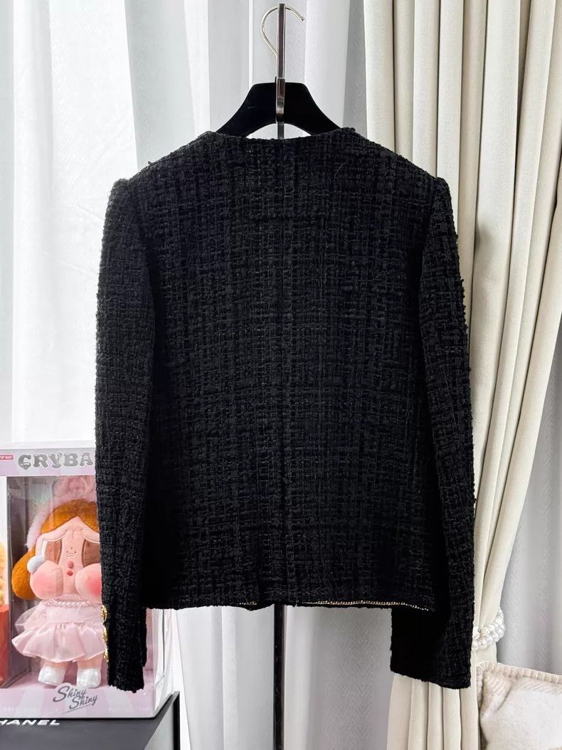Chanel Chanel Leather chain four-pocket woven long-sleeved jacket Size XS / US 0-2 / IT 36-38 - 3 Thumbnail