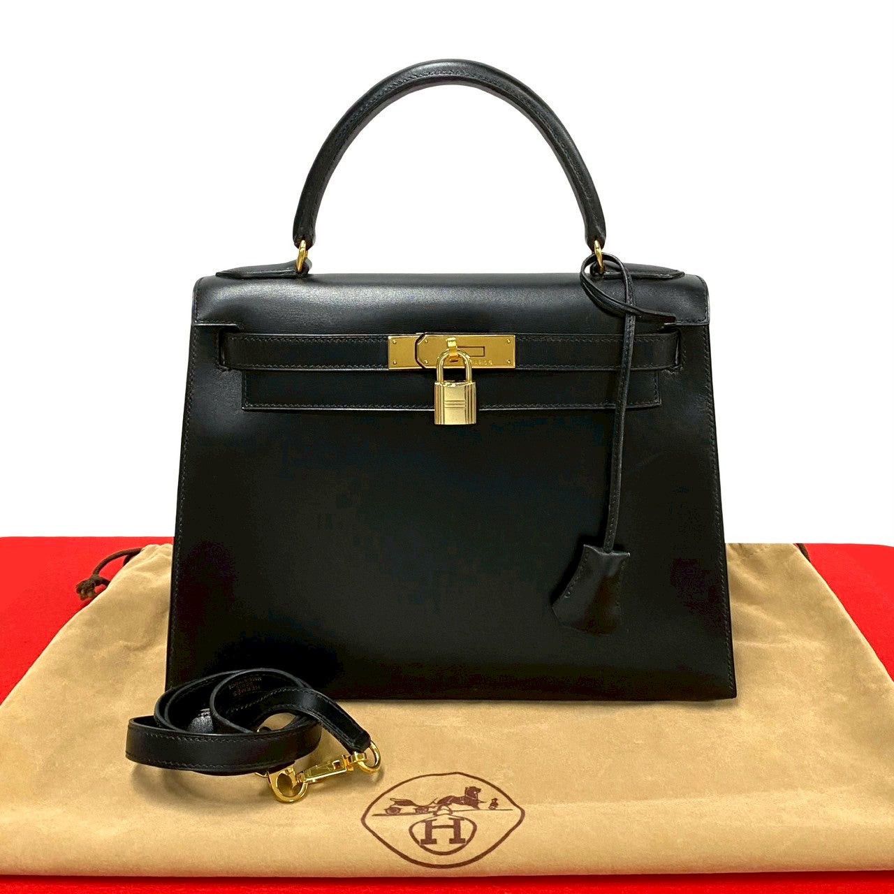 Hermes Hermes Shoulder Bag Black Leather Size ONE SIZE - 1 Thumbnail