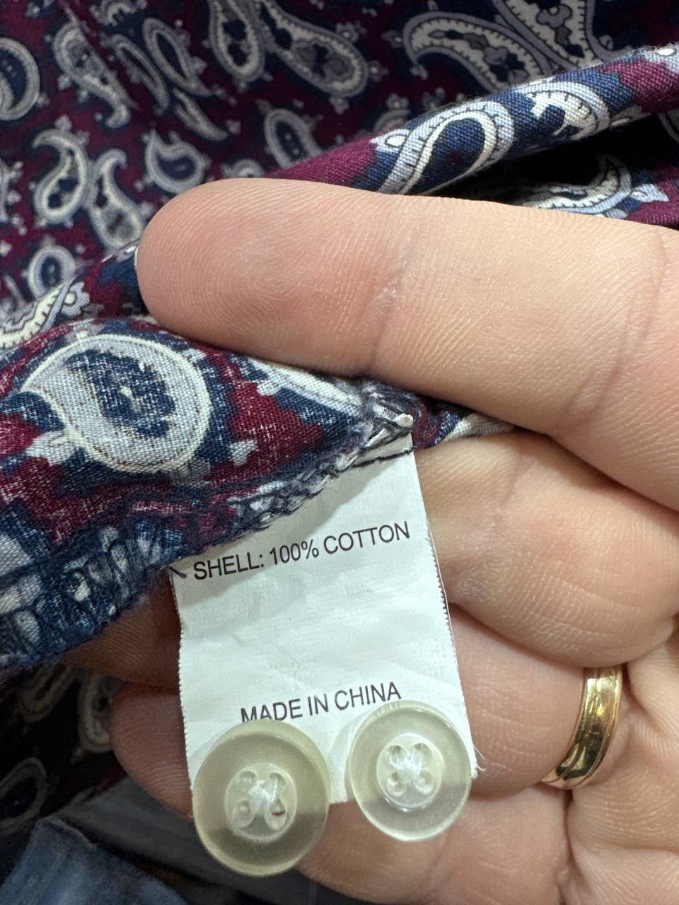 Other POP London Mens Shirt Paisley Long Sleeve Button Up Size S Size US S / EU 44-46 / 1 - 6 Thumbnail