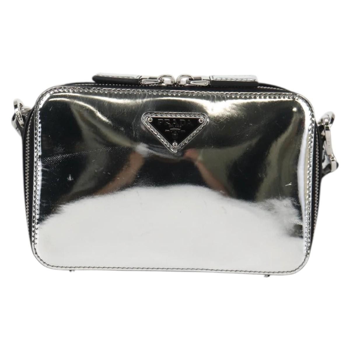 Prada PRADA Shoulder Bag Leather Silver 2vh070 2vh070 Size ONE SIZE - 2 Thumbnail