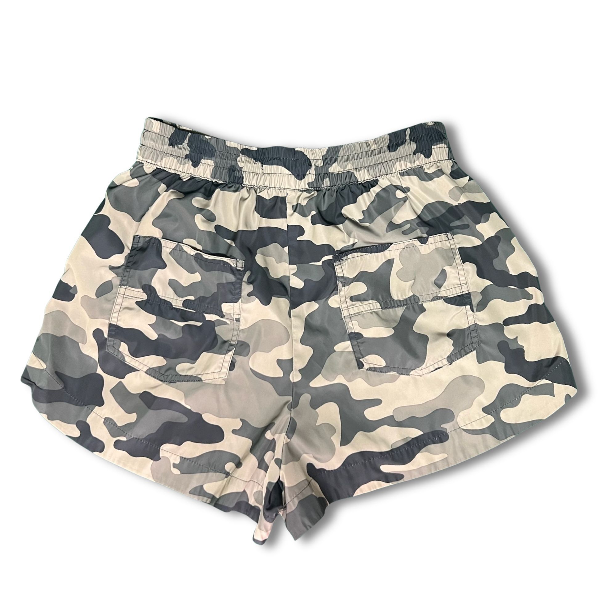 Zara Zara Womens Camouflage Shorts With Elastic Waist & Drawstrin Size 28" / US 6 / IT 42 - 3 Thumbnail