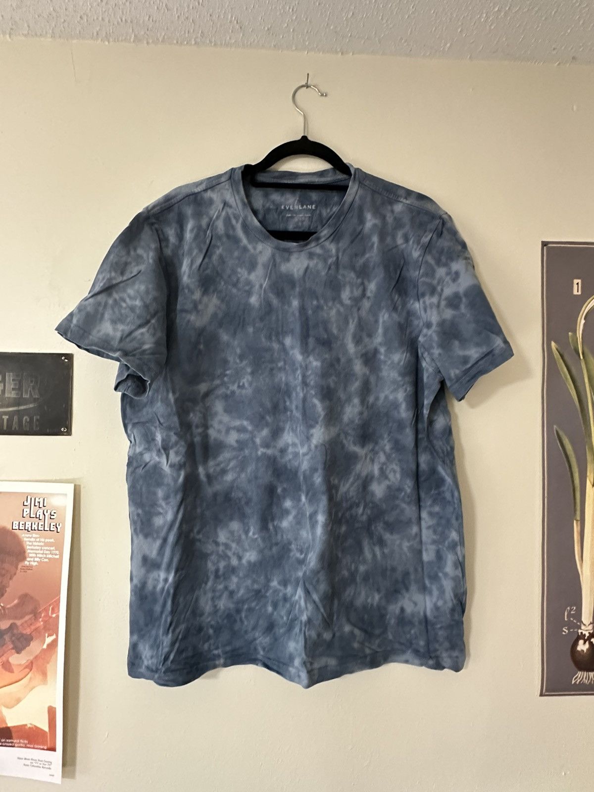 Everlane Blue Tie Dye Everlane T Shirt Size US XL / EU 56 / 4 - 1 Thumbnail