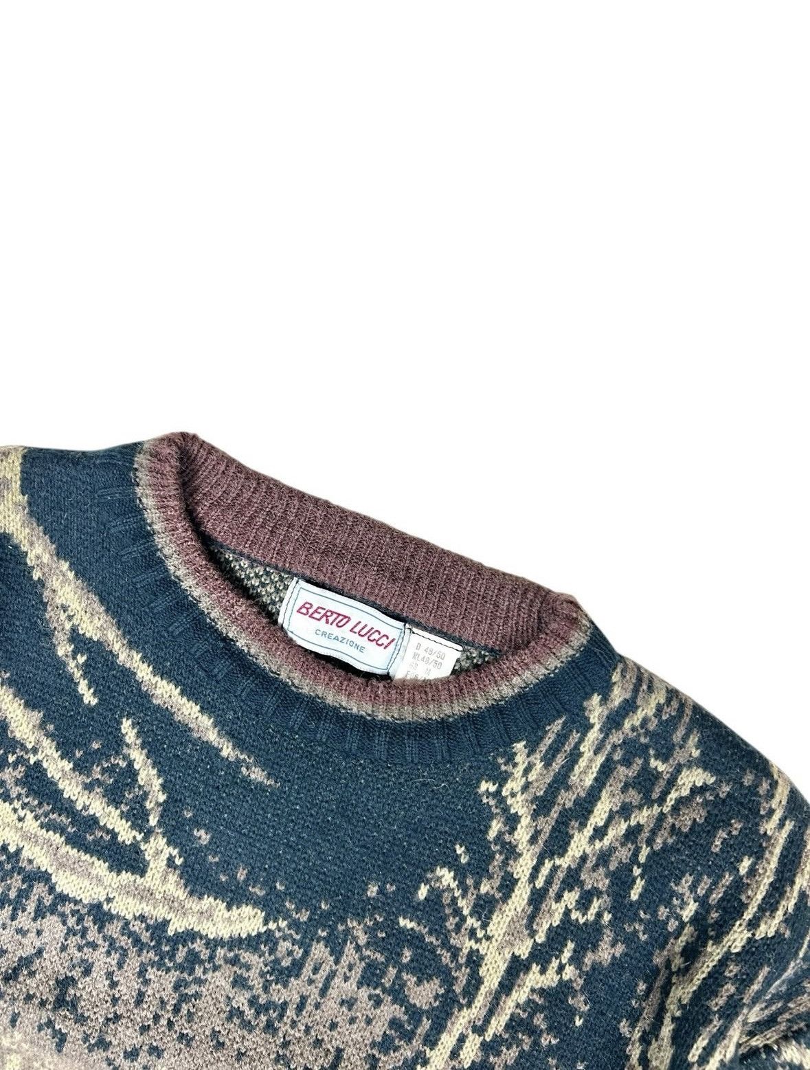 If Six Was Nine 🦌80s Vintage Forest Deer Sweater🏔️🌳 Size US L / EU 52-54 / 3 - 3 Thumbnail