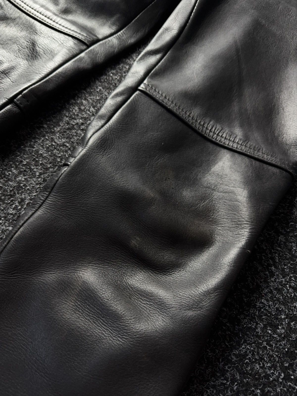 Leather Y2K Vintage Leather Pants Opium Style Alt Biker USA Rare Size US 28 / EU 44 - 10 Thumbnail