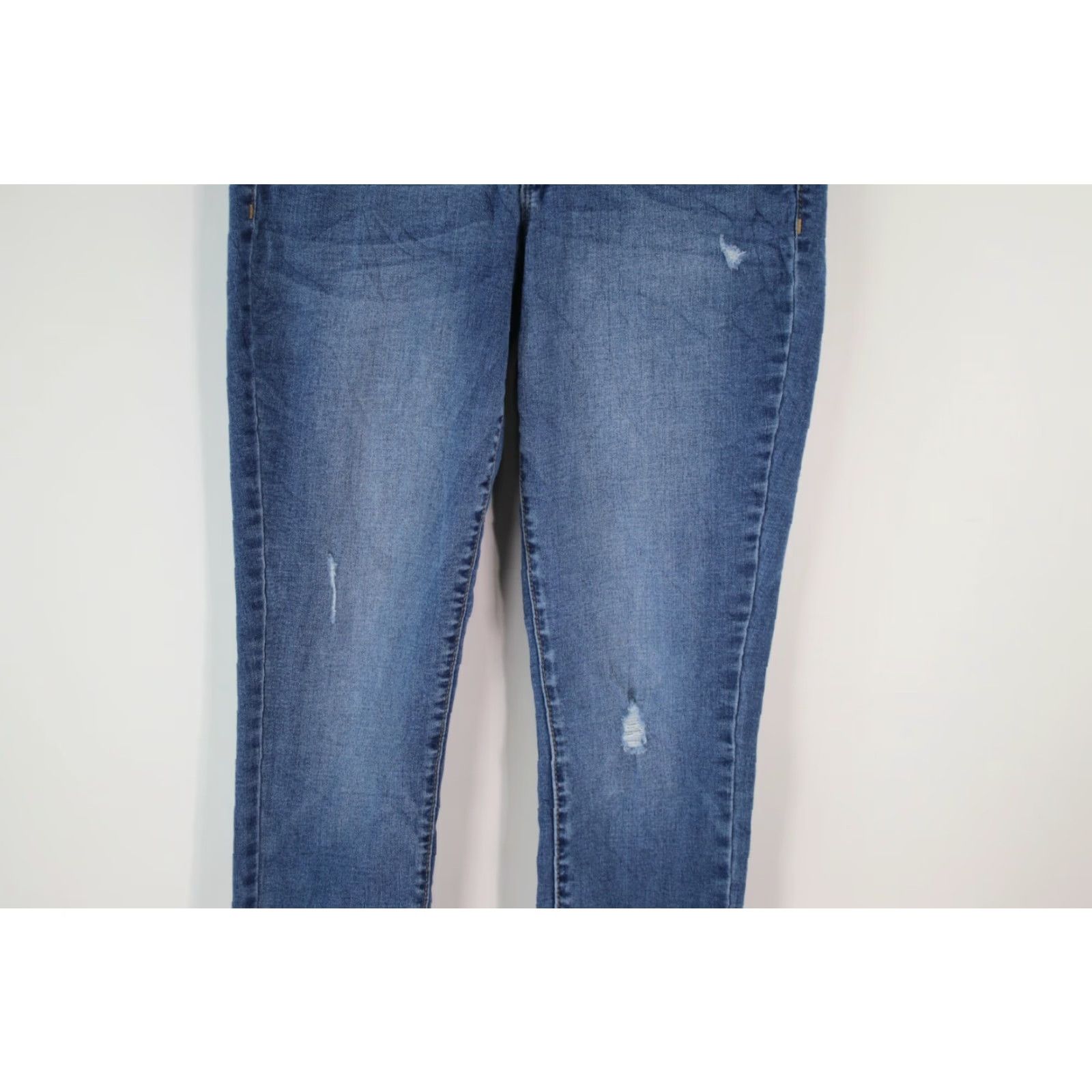 Old Navy Old Navy Rockstar Jeans Super Skinny Distressed Blue Denim Size 4 28X28 Womens Size 27" / US 4 / IT 40 - 4 Thumbnail