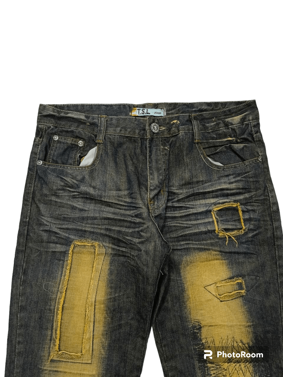 Rusty SICK RUSTY PACTHWORK ILLUSTRATION T.S.L JEANS Size US 34 / EU 50 - 3 Thumbnail