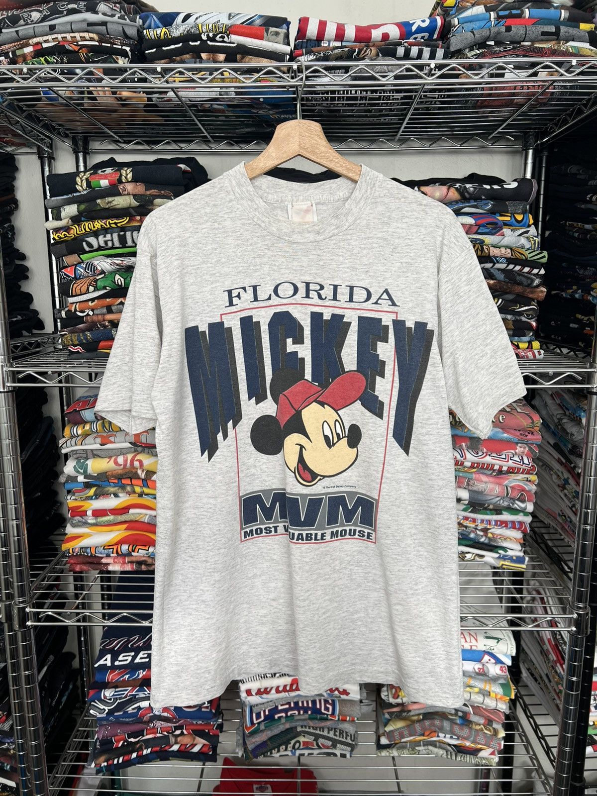 Disney 90s Mickey Mouse Florida Most Valuable Mouse MVM MVP TEE Size US L / EU 52-54 / 3 - 1 Thumbnail