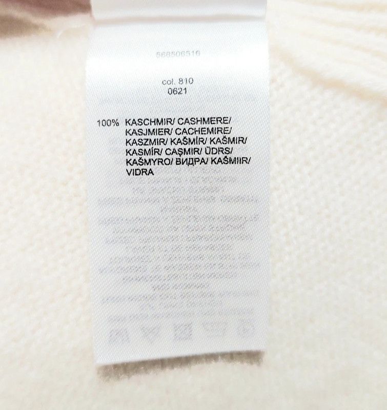 Other 100% cashmere sweater turtleneck jumper ecru vintage Size XS / US 0-2 / IT 36-38 - 9 Thumbnail