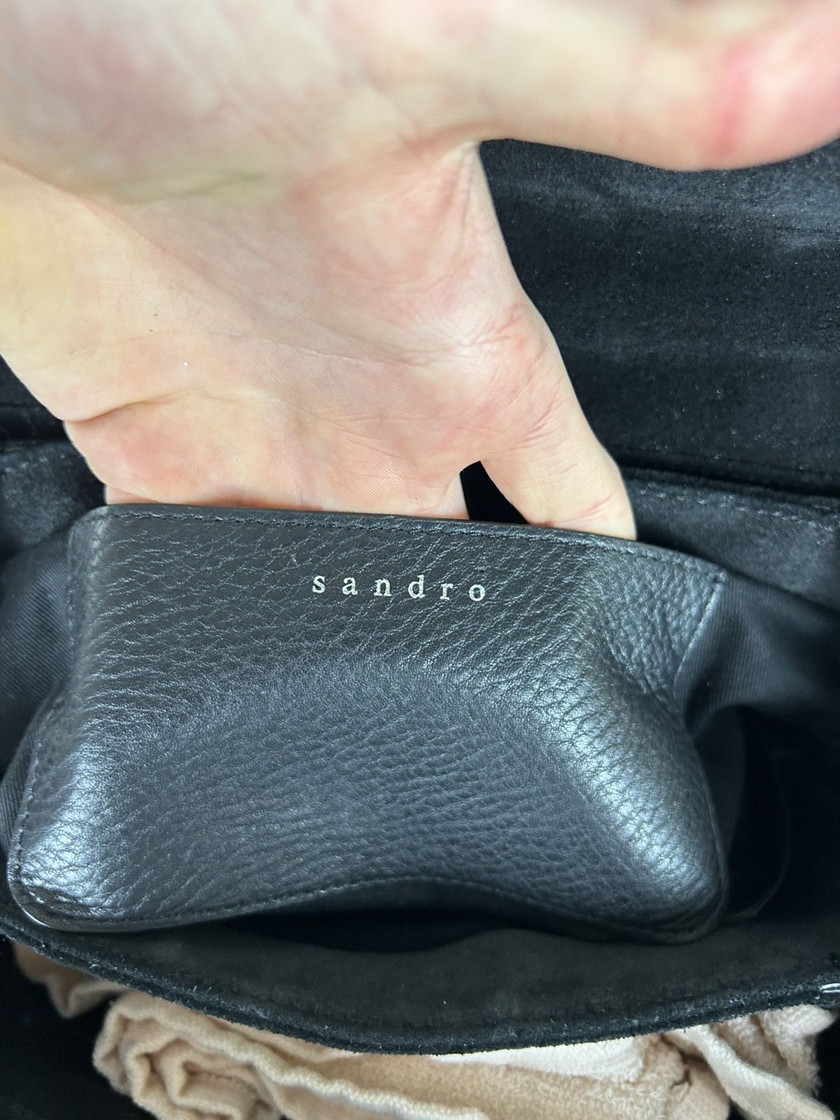 Sandro Sandro Leather Crossbody bag Size ONE SIZE - 7 Thumbnail