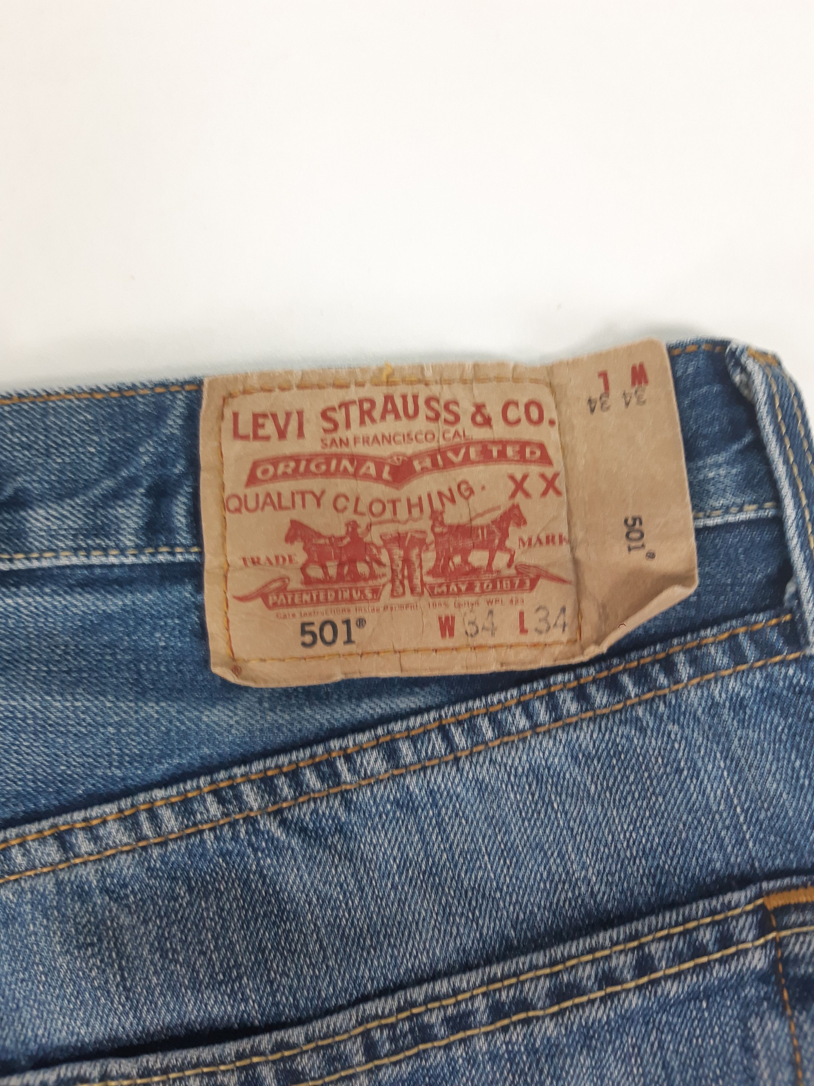 Levi's Vintage LEVI'S 501 Button Fly made in Hungary W34L34 Size US 34 / EU 50 - 5 Thumbnail