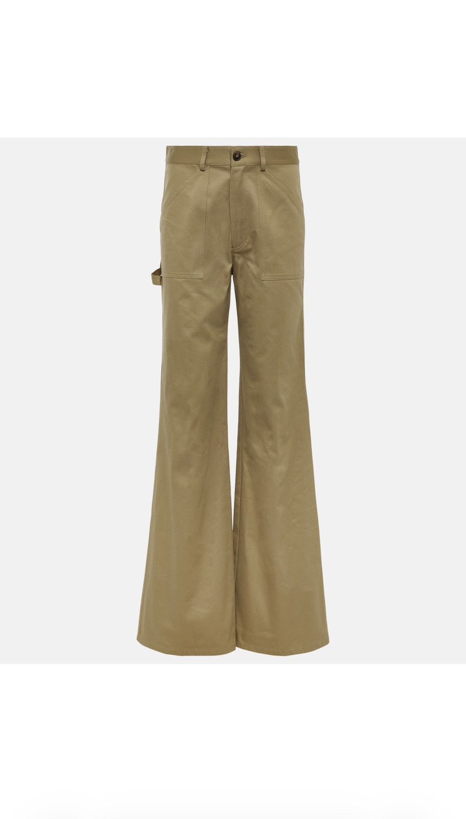 Nili Lotan Nili Lotan Quentin High-Rise Cotton Flared Pants Size 32" / US 10 / IT 46 - 1 Thumbnail
