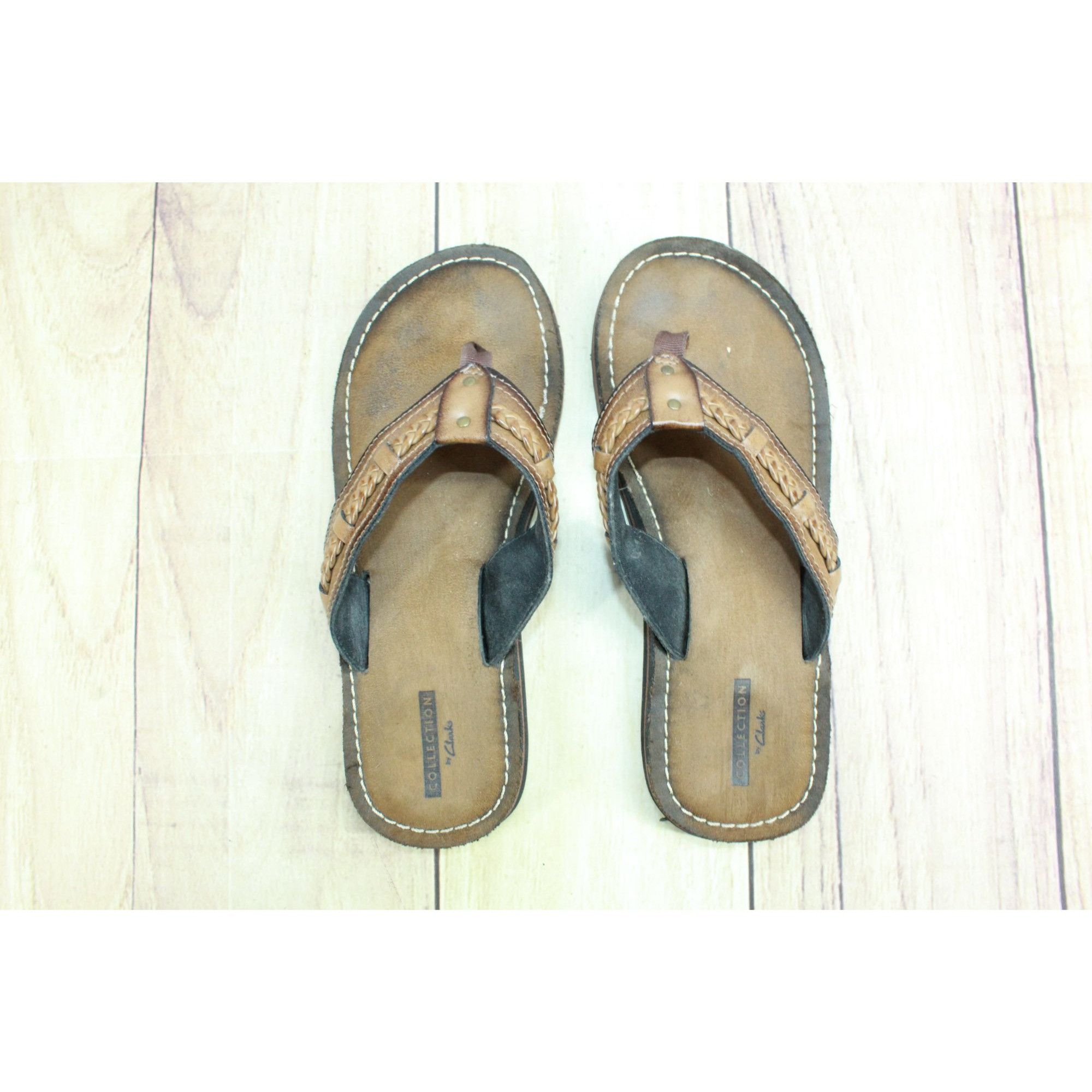 Clarks × Leather Clarks Fenner Nerice Women's Leather Braided Sandals Size US 7 / IT 37 - 7 Thumbnail