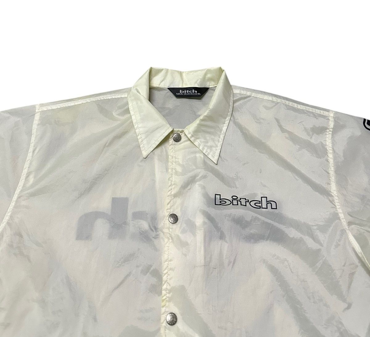 Vintage Vintage Bitch skateboards coach jacket Size US L / EU 52-54 / 3 - 3 Thumbnail