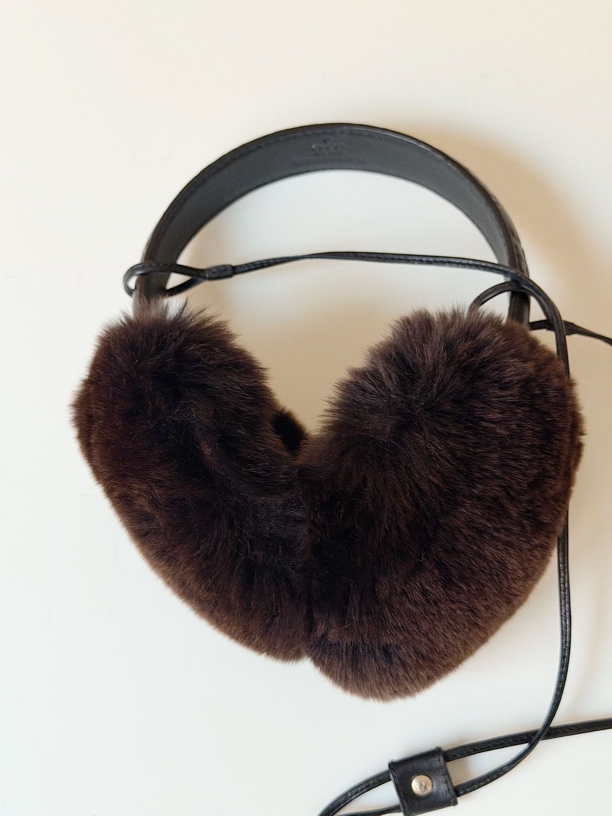 Gucci GUCCI Tom Ford FW 2003 Lapin Fur Ear Muffs Monogram demna gg Size ONE SIZE - 14 Thumbnail