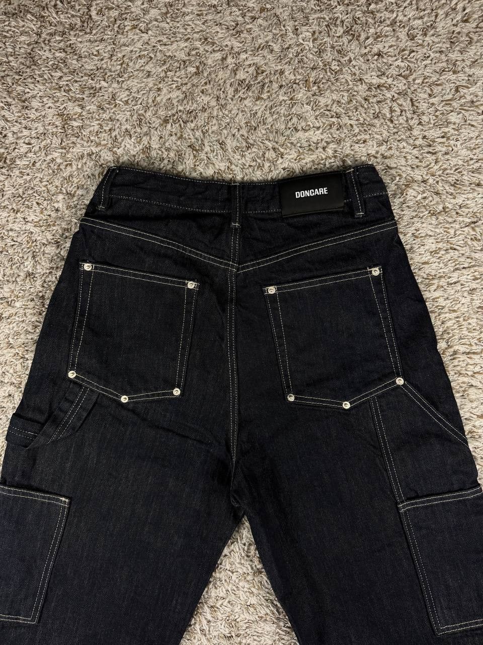 Other DONCARE Raw Denim Buggy Jeans Dark Blue Size US 30 / EU 46 - 9 Thumbnail