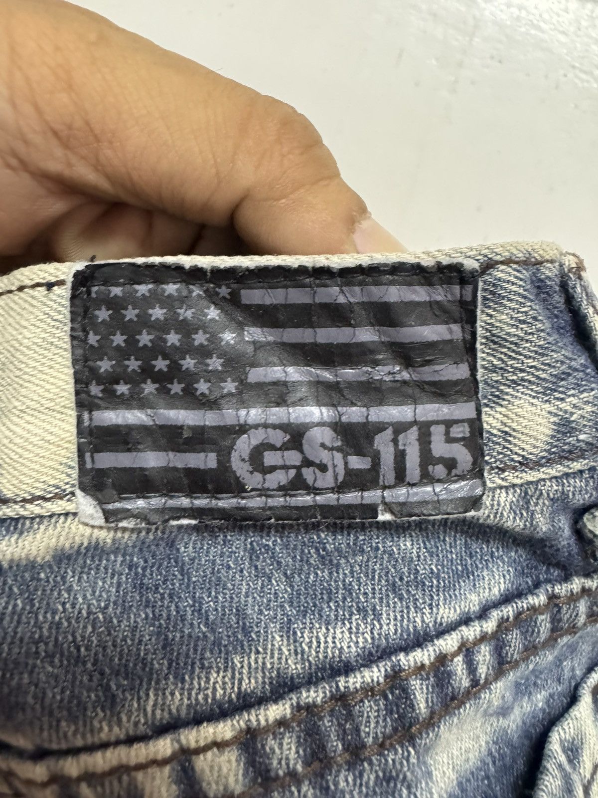 Vintage Gs denim distress Size US 31 - 9 Thumbnail
