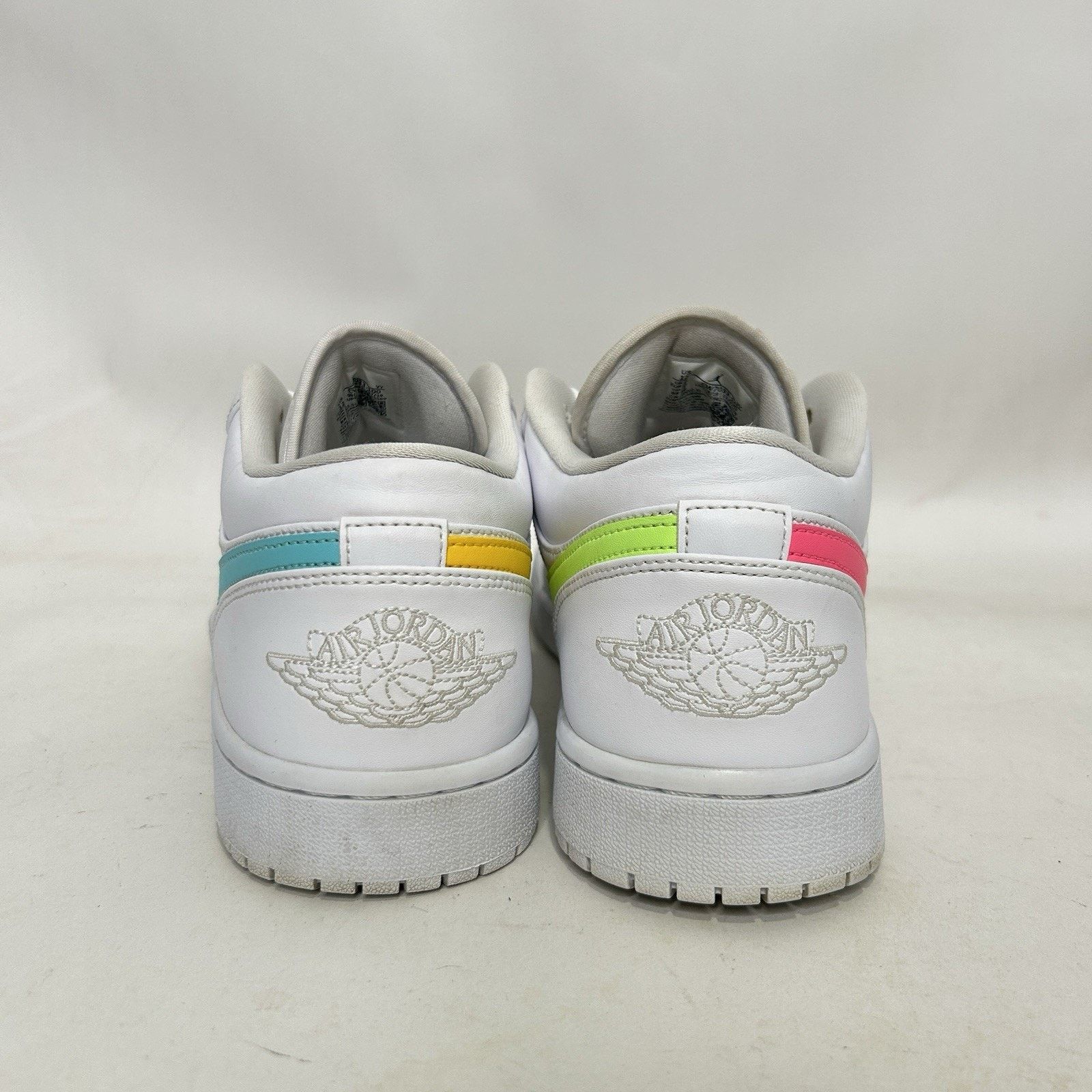 Jordan Brand Nike Air Jordan 1 Low Retro “Neon Swooshes” Size US 12 / EU 45 - 5 Thumbnail