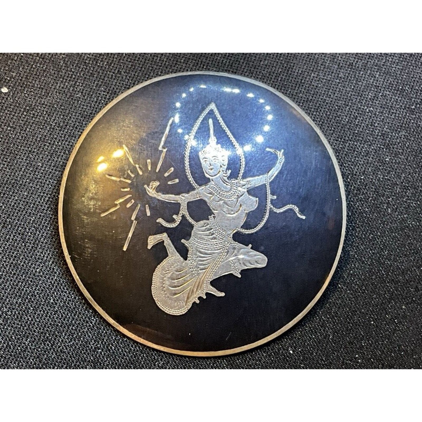 Other ESG Siam Black Niello Brooch 12.5grams Size ONE SIZE - 2 Thumbnail