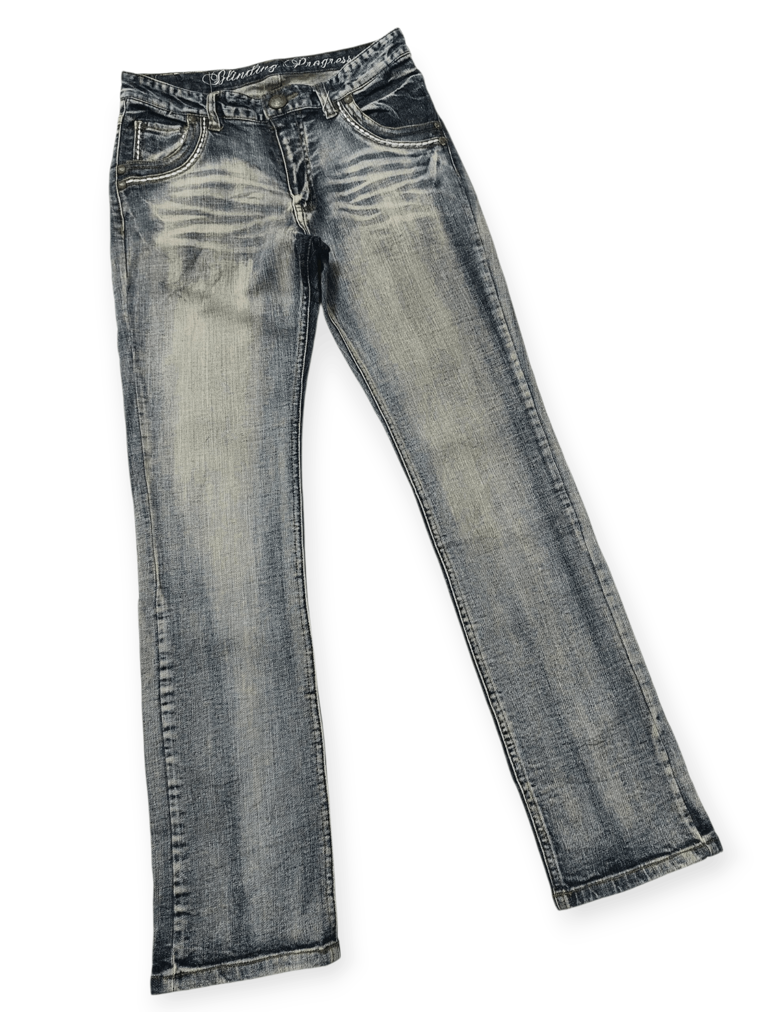 Vintage Vintage Panaspur Y2K Aesthetic Wash Straight Leg Denim Jeans Size US 30 / EU 46 - 4 Thumbnail