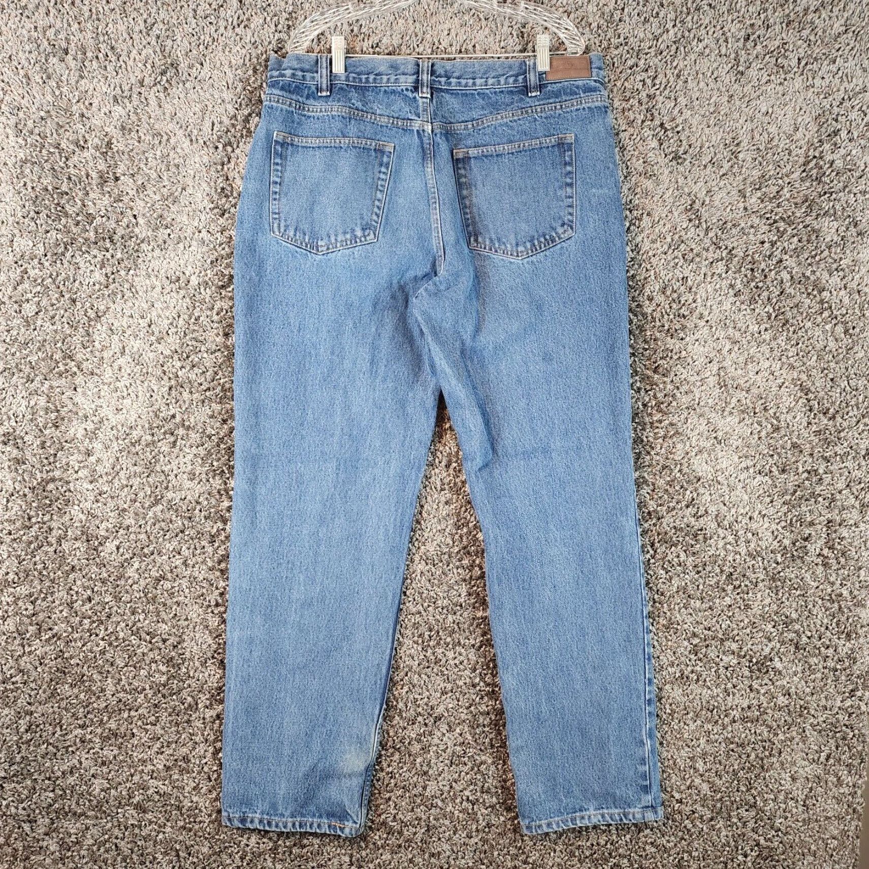 Vintage Mens Straight Blue Jeans Kirkland 38x34 Regular Size US 38 / EU 54 - 4 Thumbnail