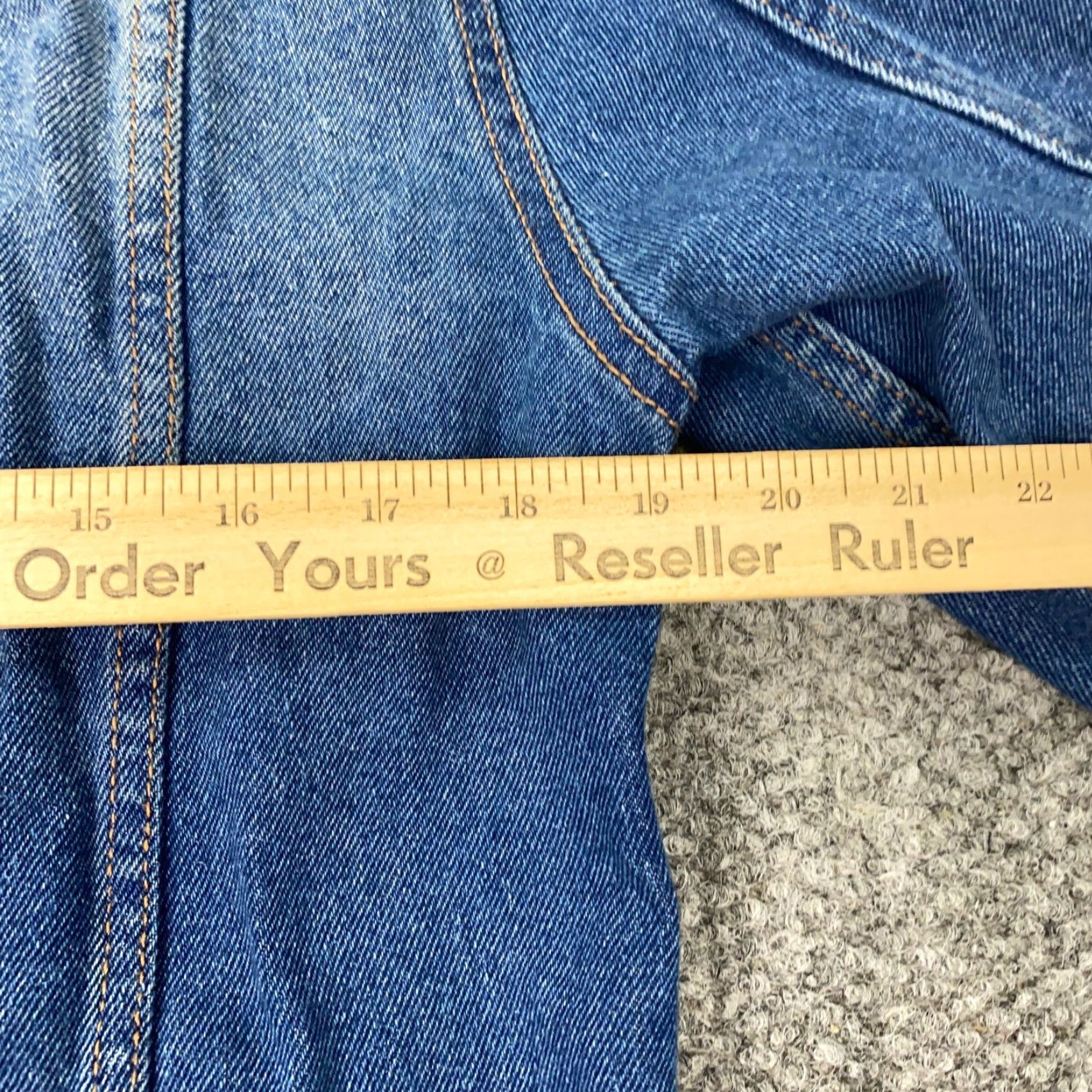 Forever 21 VINTAGE Forever 21 Denim Jacket Mens Small Blue Hooded Trucker Grunge Size US 29 - 7 Thumbnail