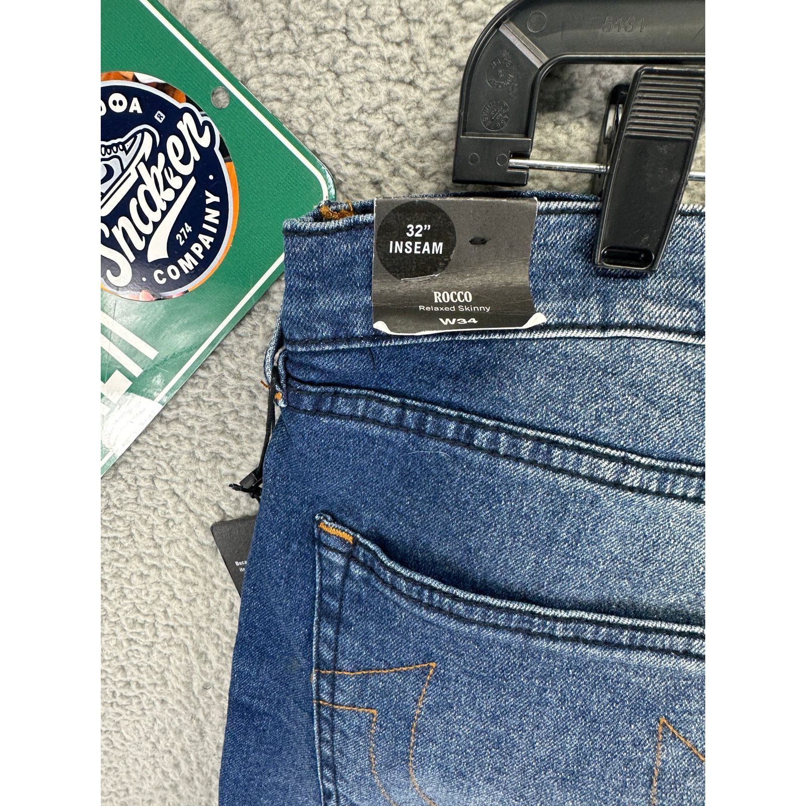 True Religion True Religion Rocco Relaxed Skinny Moto Jeans Mens 34 X 32 Size US 34 / EU 50 - 9 Thumbnail