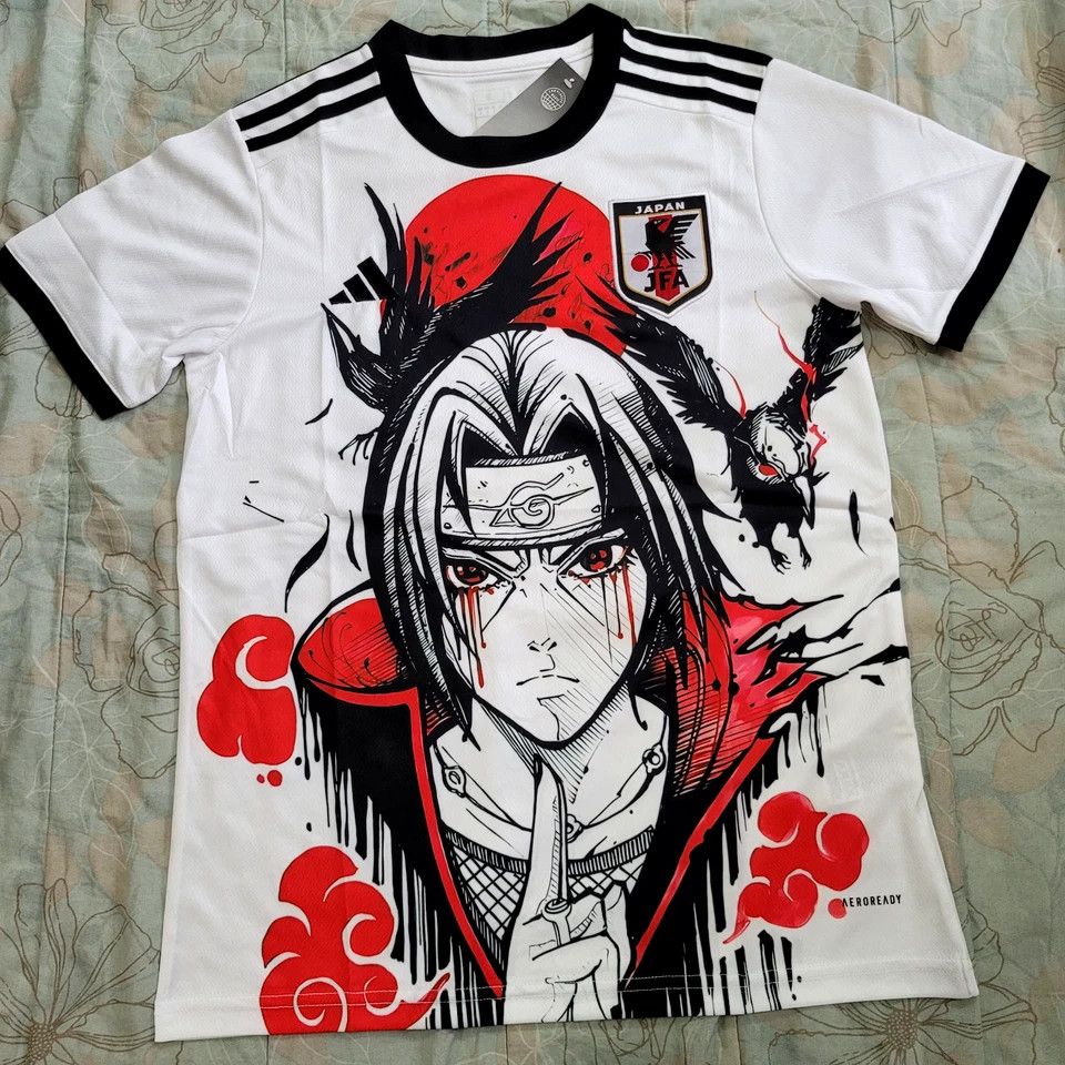 Other Japan Soccer Jersey – Itachi Uchiha Anime white Edition Size US M / EU 48-50 / 2 - 1 Thumbnail