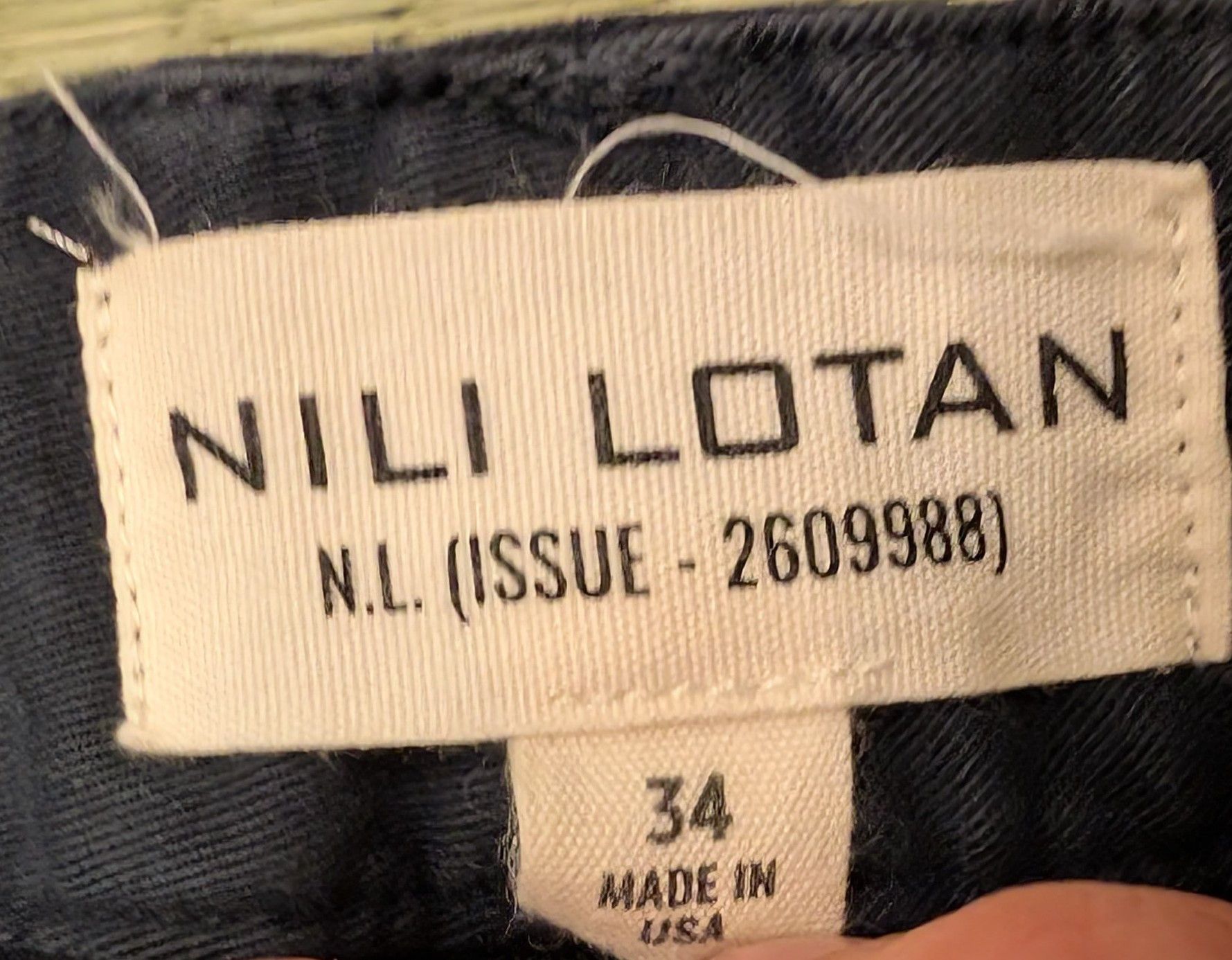 Other Nili Lotan NL Issue Straight Leg Pants Made in USA Size US 34 / EU 50 - 3 Thumbnail