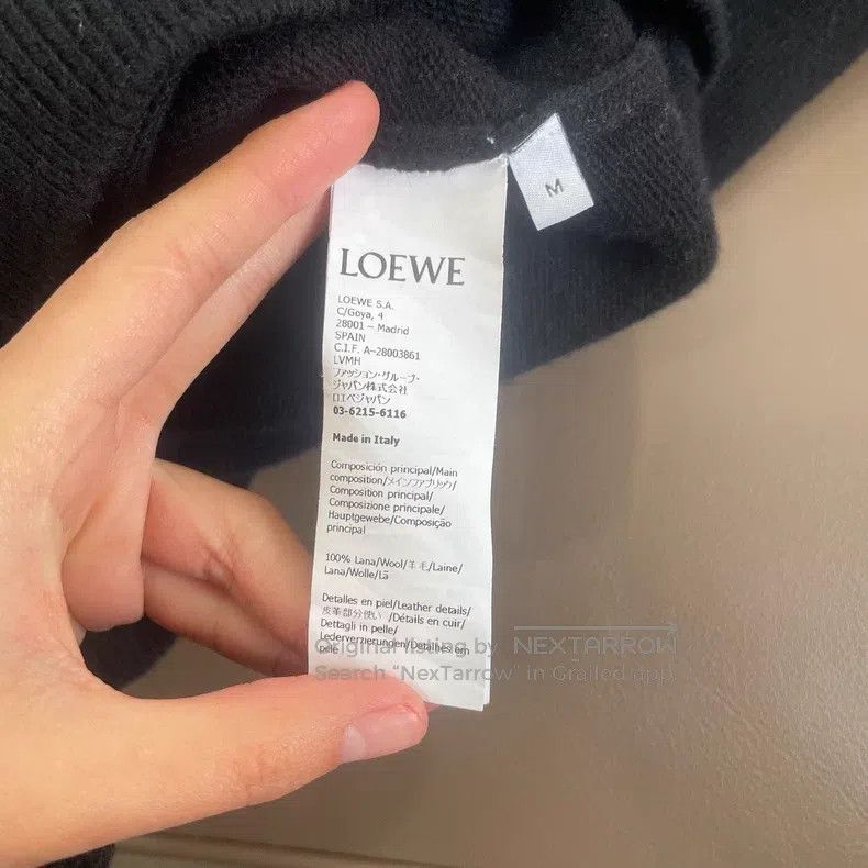 Loewe Loewe Black Wool Sweater Size M / US 6-8 / IT 42-44 - 6 Thumbnail