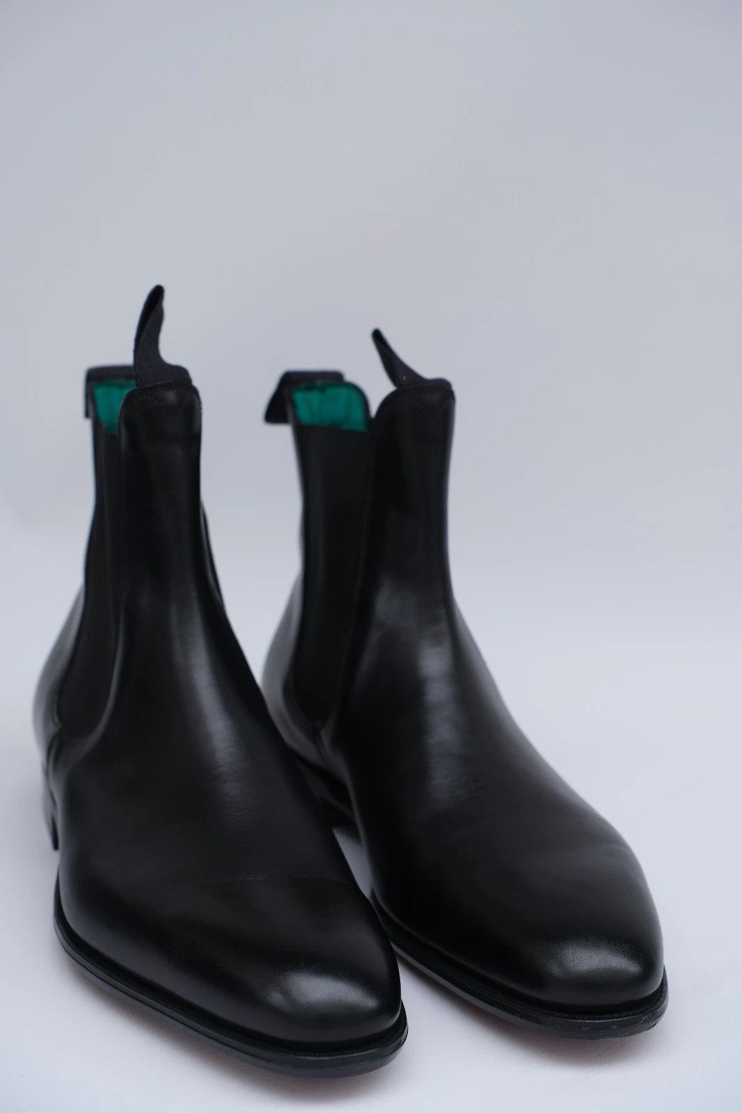 Edward Green NEW Edward Green Black Leather Chelsea Black Boots Size US 6.5 / EU 39-40 - 2 Thumbnail