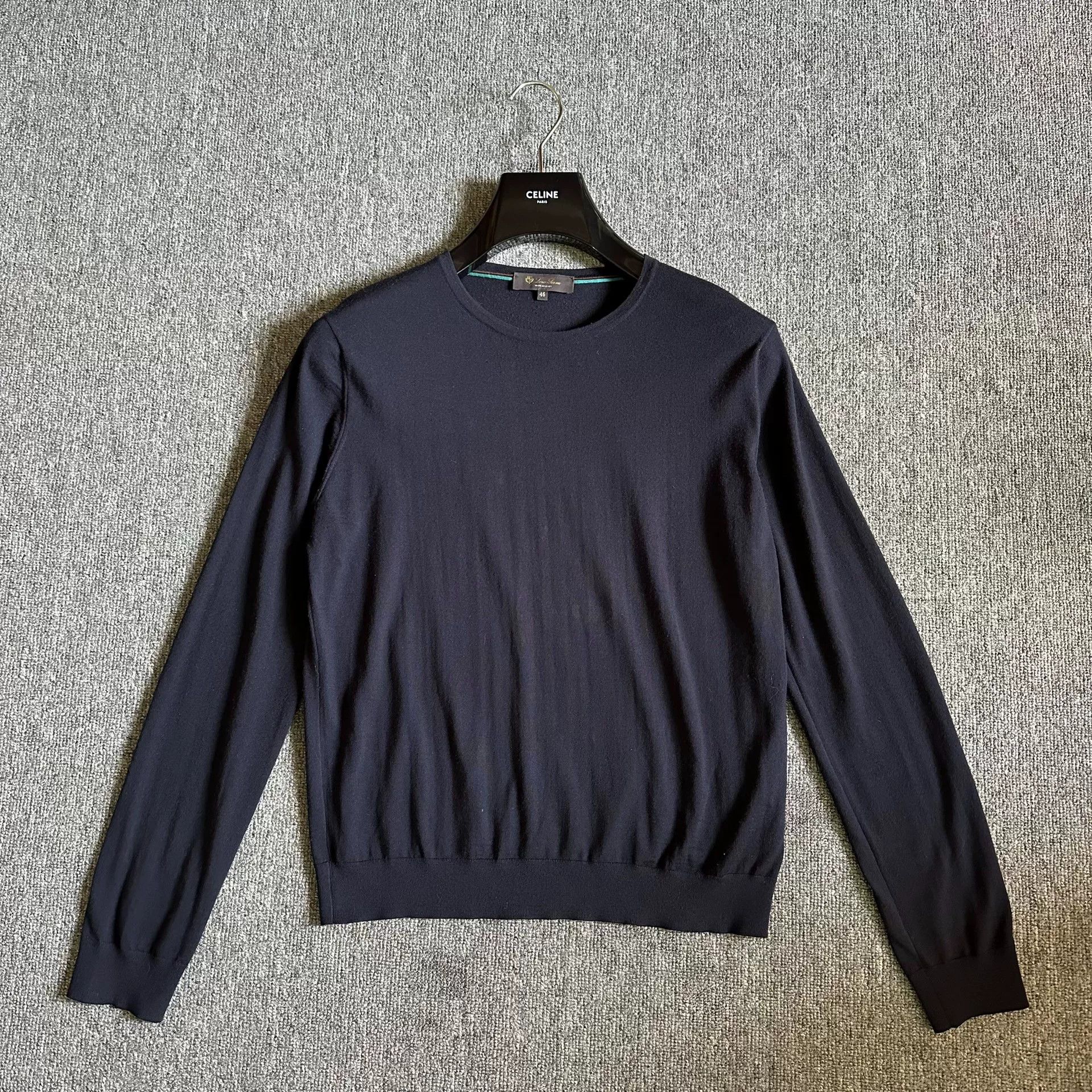 Loro Piana Loro Piana Solid Color Wool Sweater Size US S / EU 44-46 / 1 - 1 Thumbnail