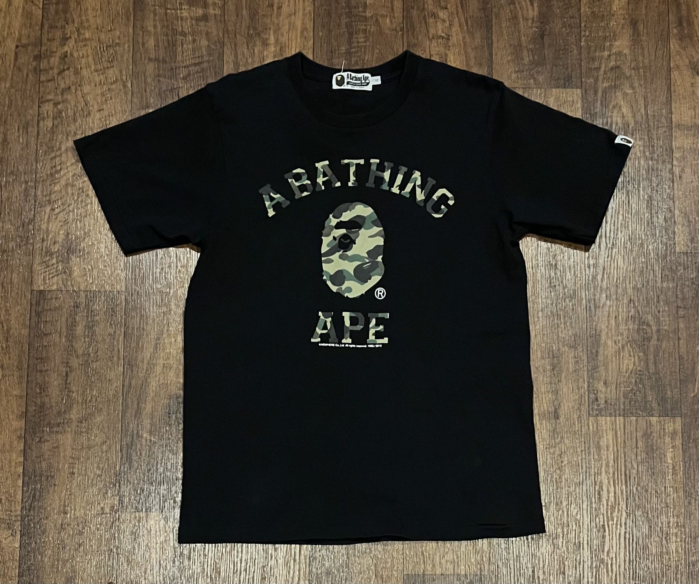 Bape Bape camo logo tee shirt Size US S / EU 44-46 / 1 - 1 Thumbnail