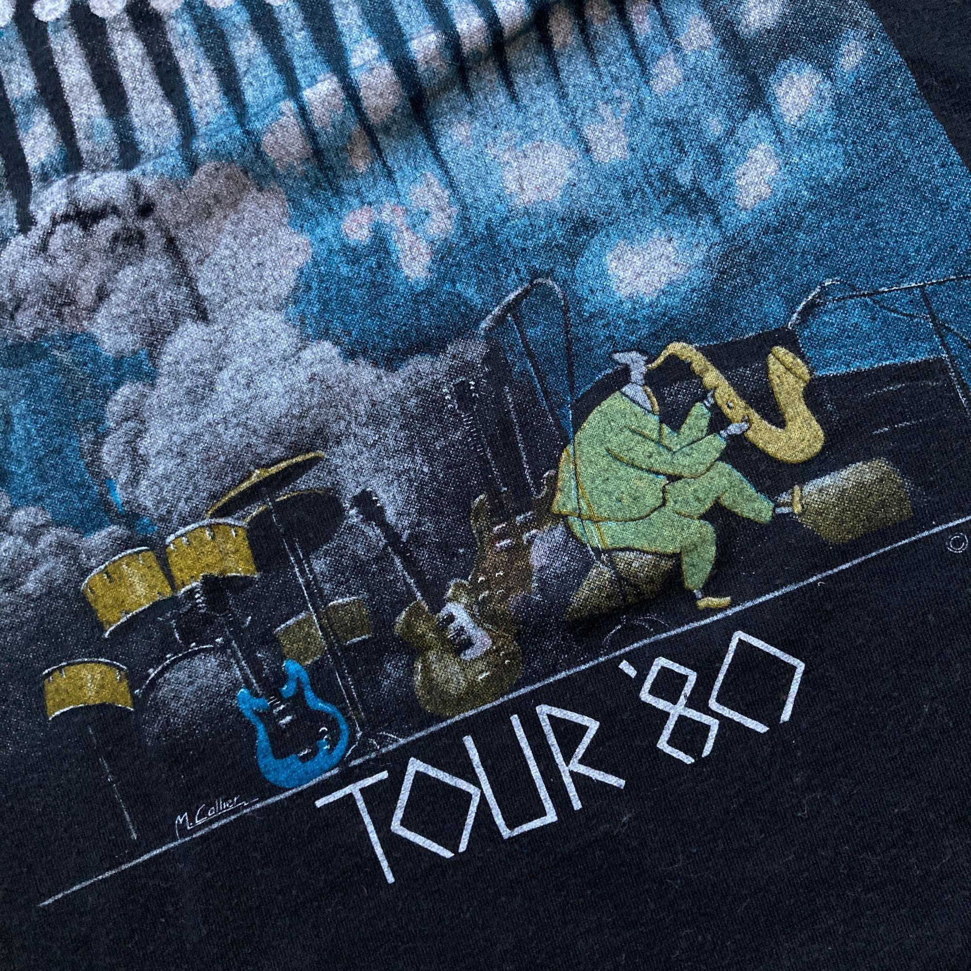 Other Genesis 1980 Tour Black Single Stitch Vintage T-Shirt With C Size US M / EU 48-50 / 2 - 4 Thumbnail